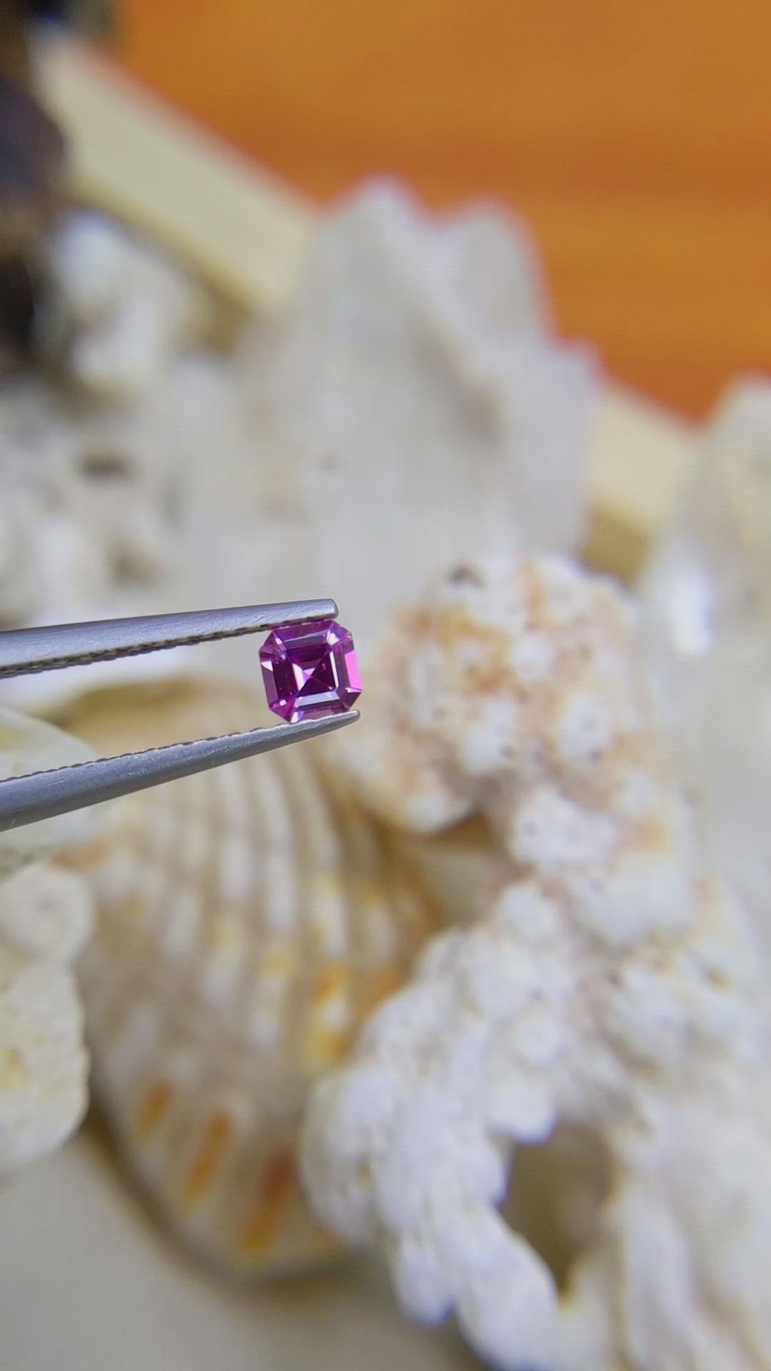 0.23 Ct. Purple Sapphire from Ceylon (Sri Lanka) Size Video
