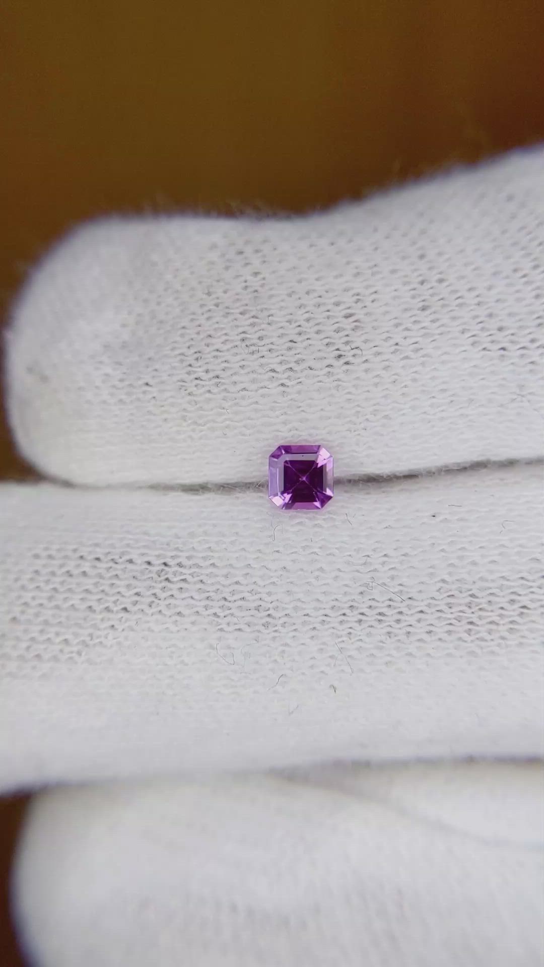 0.23 Ct. Purple Sapphire from Ceylon (Sri Lanka) Size Video