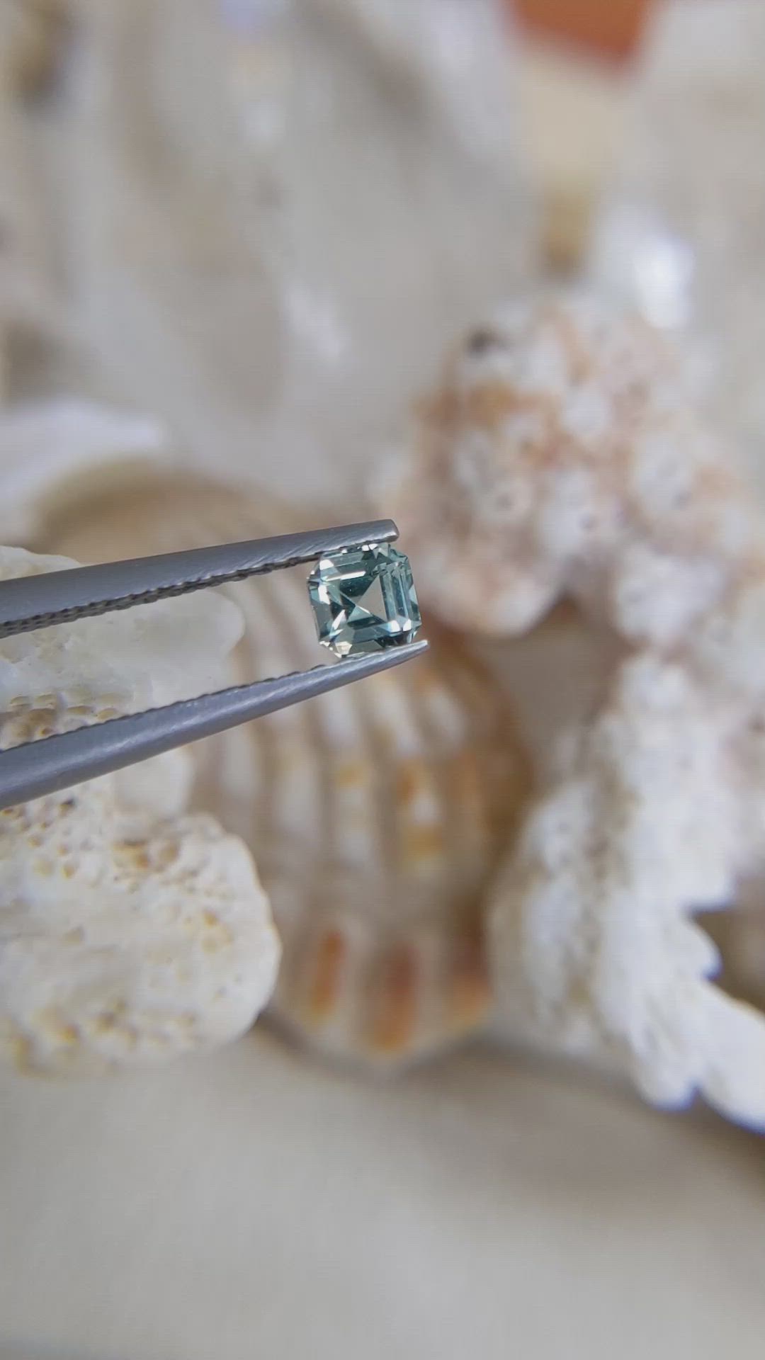 0.30 Ct. Green Sapphire from Ceylon (Sri Lanka) Size Video