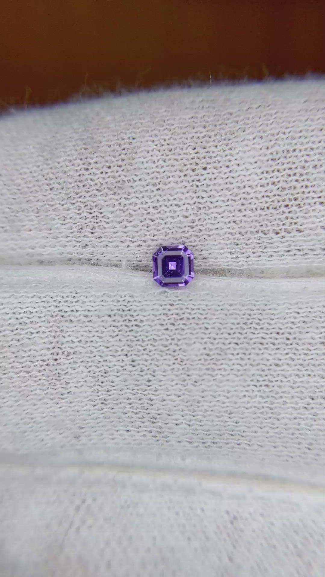 0.23 Ct. Purple Sapphire from Ceylon (Sri Lanka) Size Video