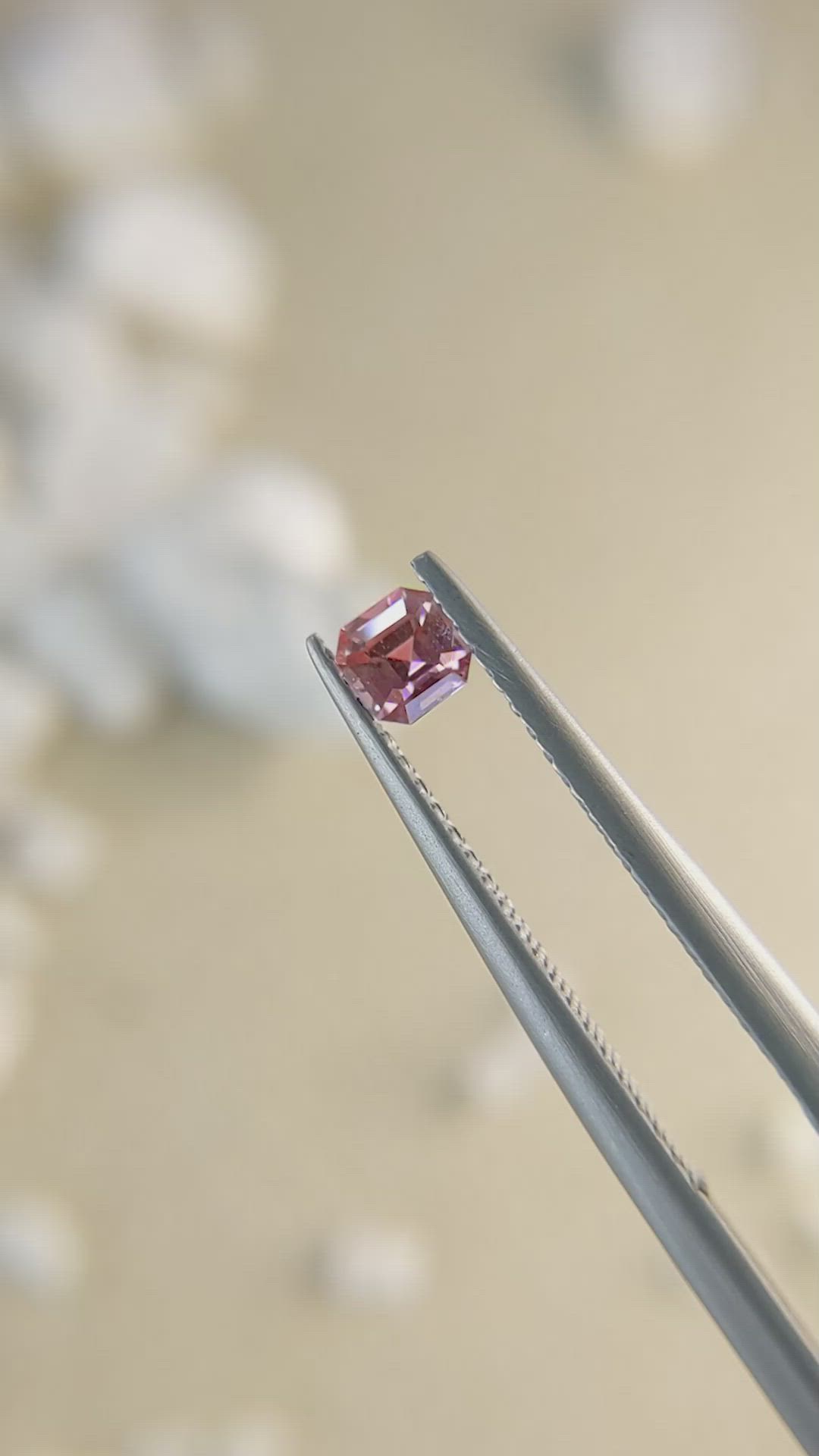 0.24 Ct. Pinkish Brown Sapphire from Ceylon (Sri Lanka) Size Video