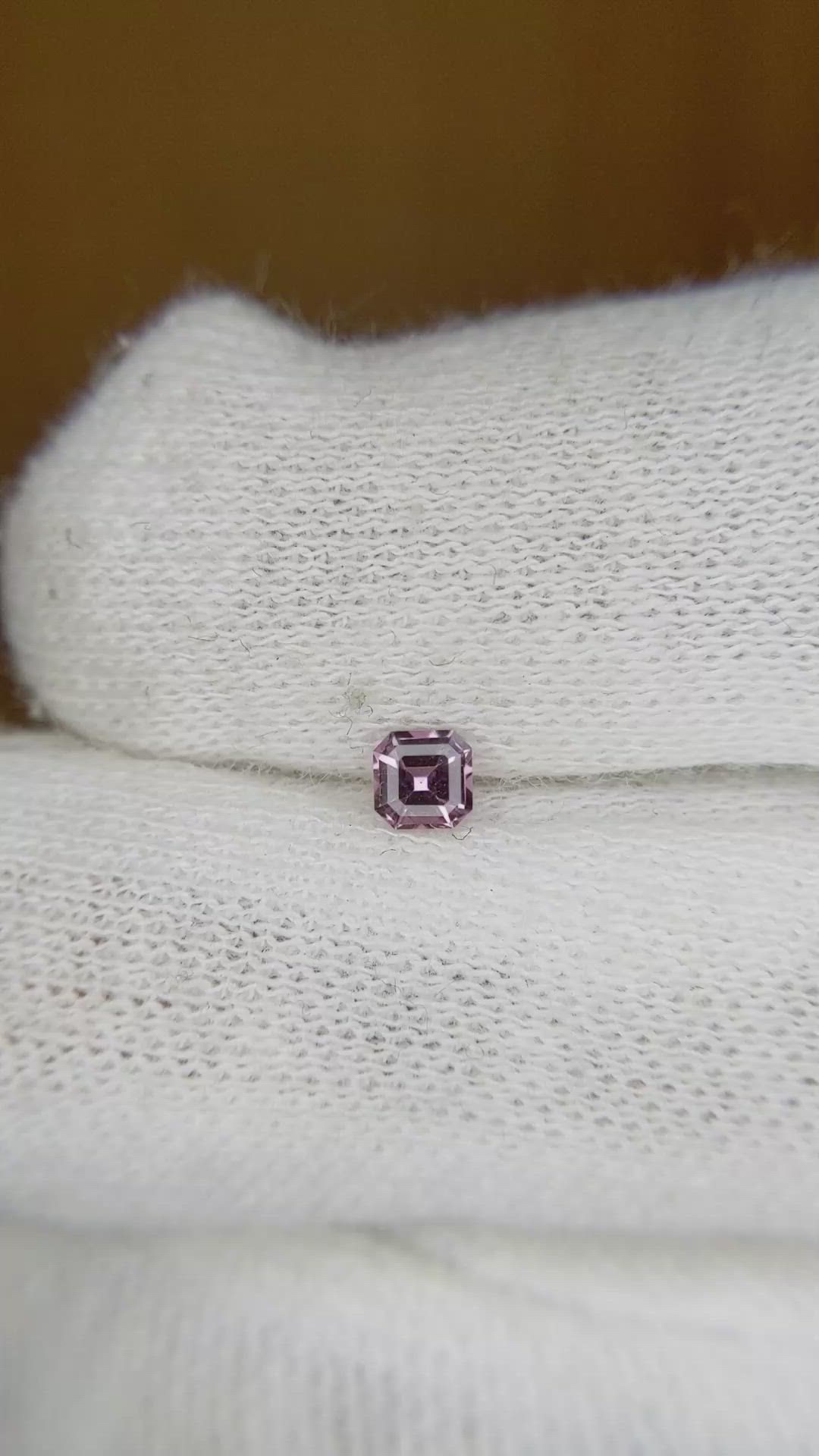 0.24 Ct. Pinkish Brown Sapphire from Ceylon (Sri Lanka) Size Video