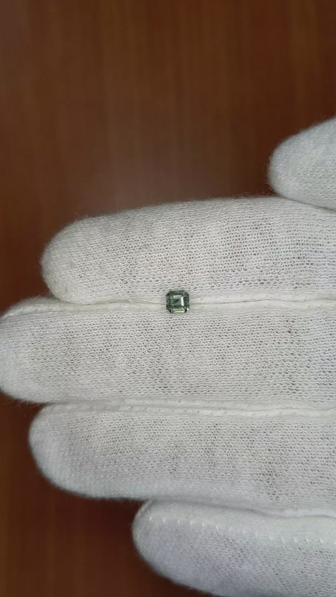 0.23 Ct. Green Sapphire from Ceylon (Sri Lanka) Size Video