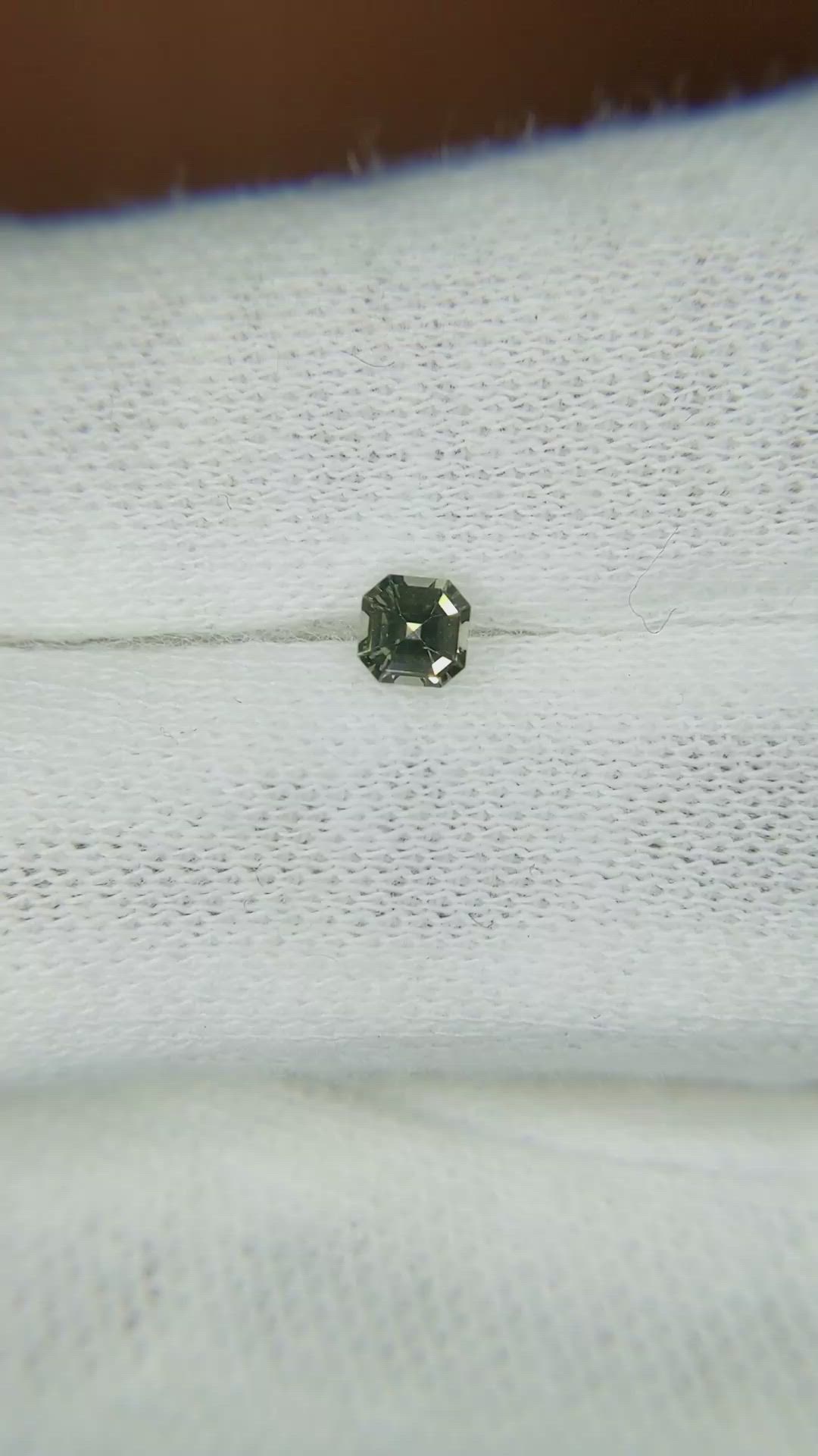0.26 Ct. Green Sapphire from Ceylon (Sri Lanka) Size Video