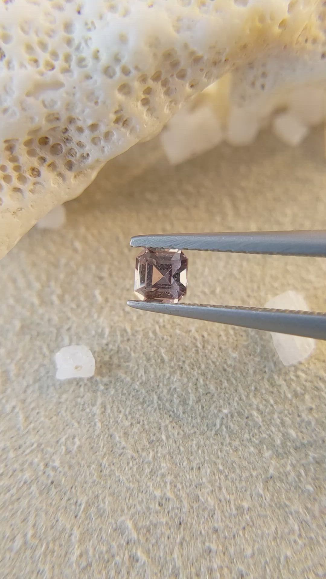 0.31 Ct. Brown Sapphire from Ceylon (Sri Lanka) Size Video