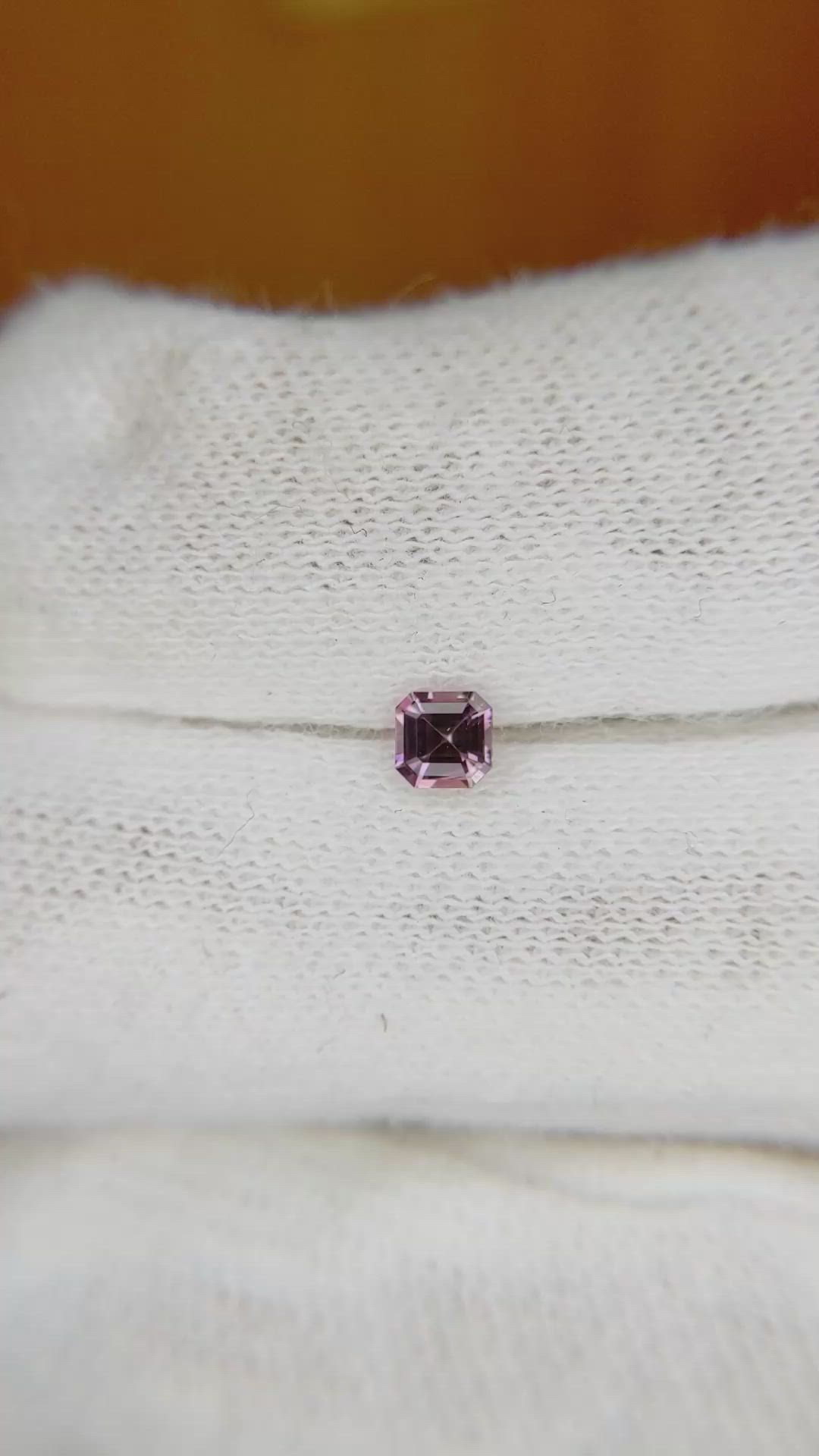 0.25 Ct. Reddish Pink Sapphire from Ceylon (Sri Lanka) Size Video
