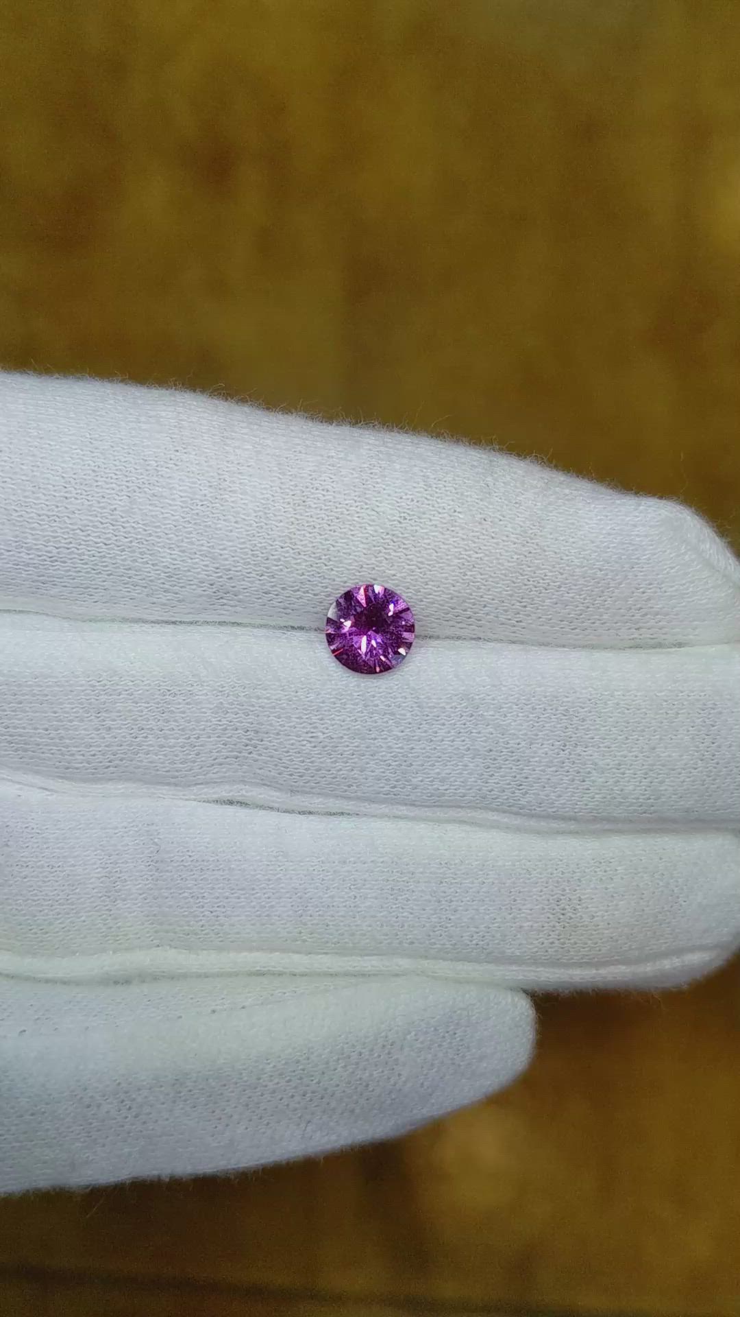 1.38 Ct. Pinkish Purple Sapphire from Madagascar Size Video