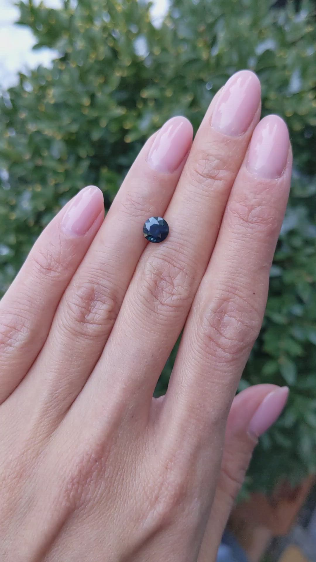 1.36 Ct. Greenish Blue Sapphire from Nigeria Size Video