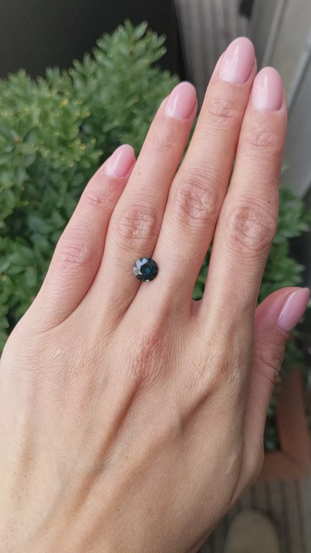 1.76 Ct. Bluish Green Sapphire from Nigeria Size Video