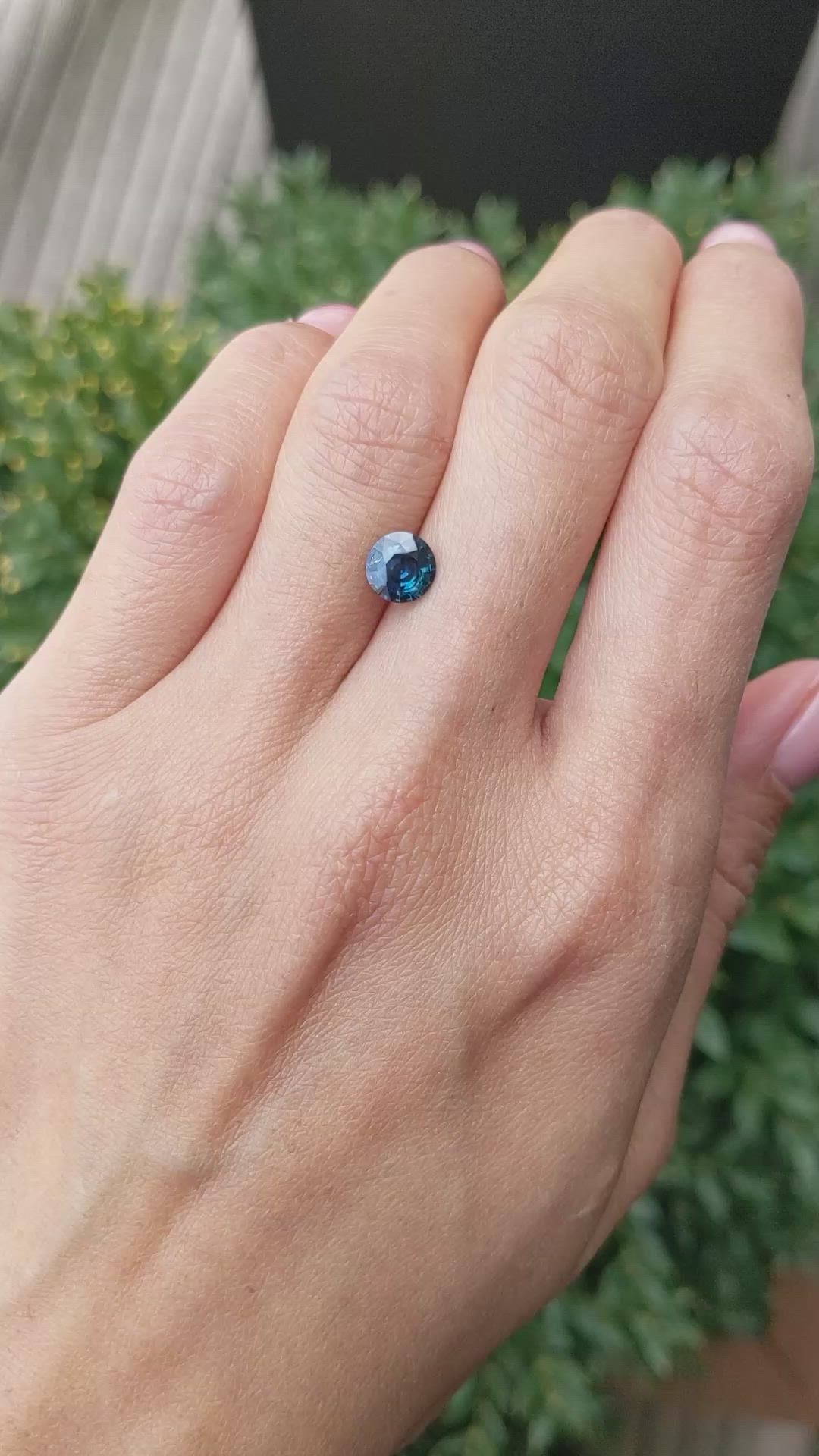 1.16 Ct. Greenish Blue Sapphire from Nigeria Size Video