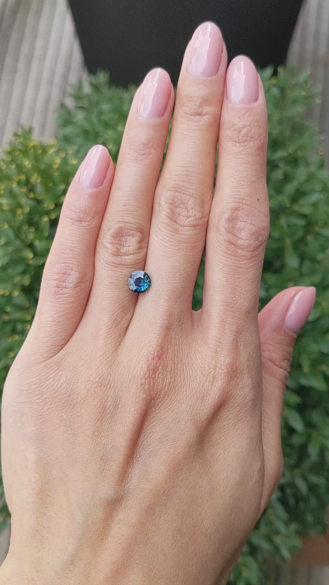 1.16 Ct. Greenish Blue Sapphire from Nigeria Size Video