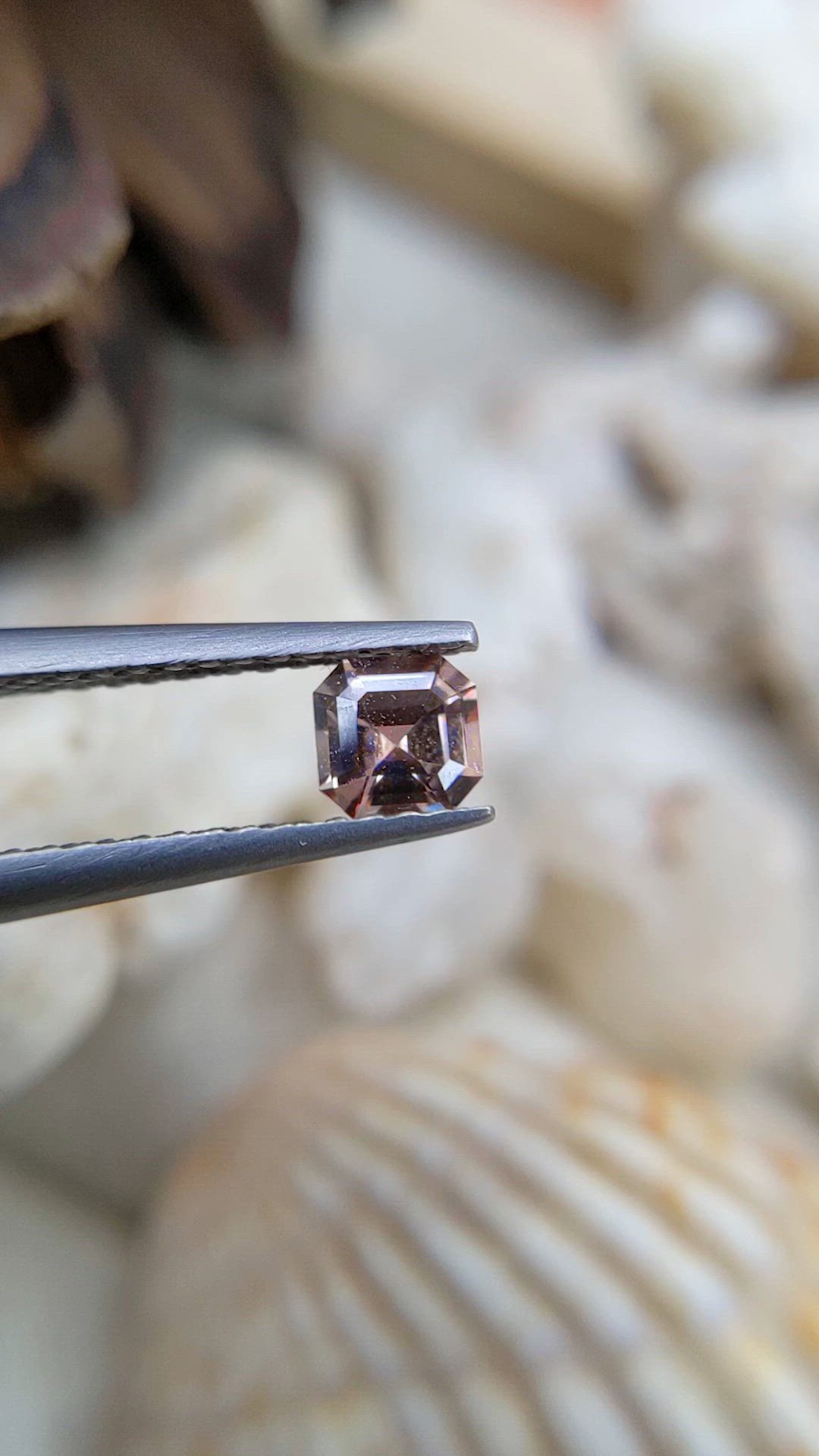 0.35 Ct. Brown Sapphire from Ceylon (Sri Lanka) Size Video
