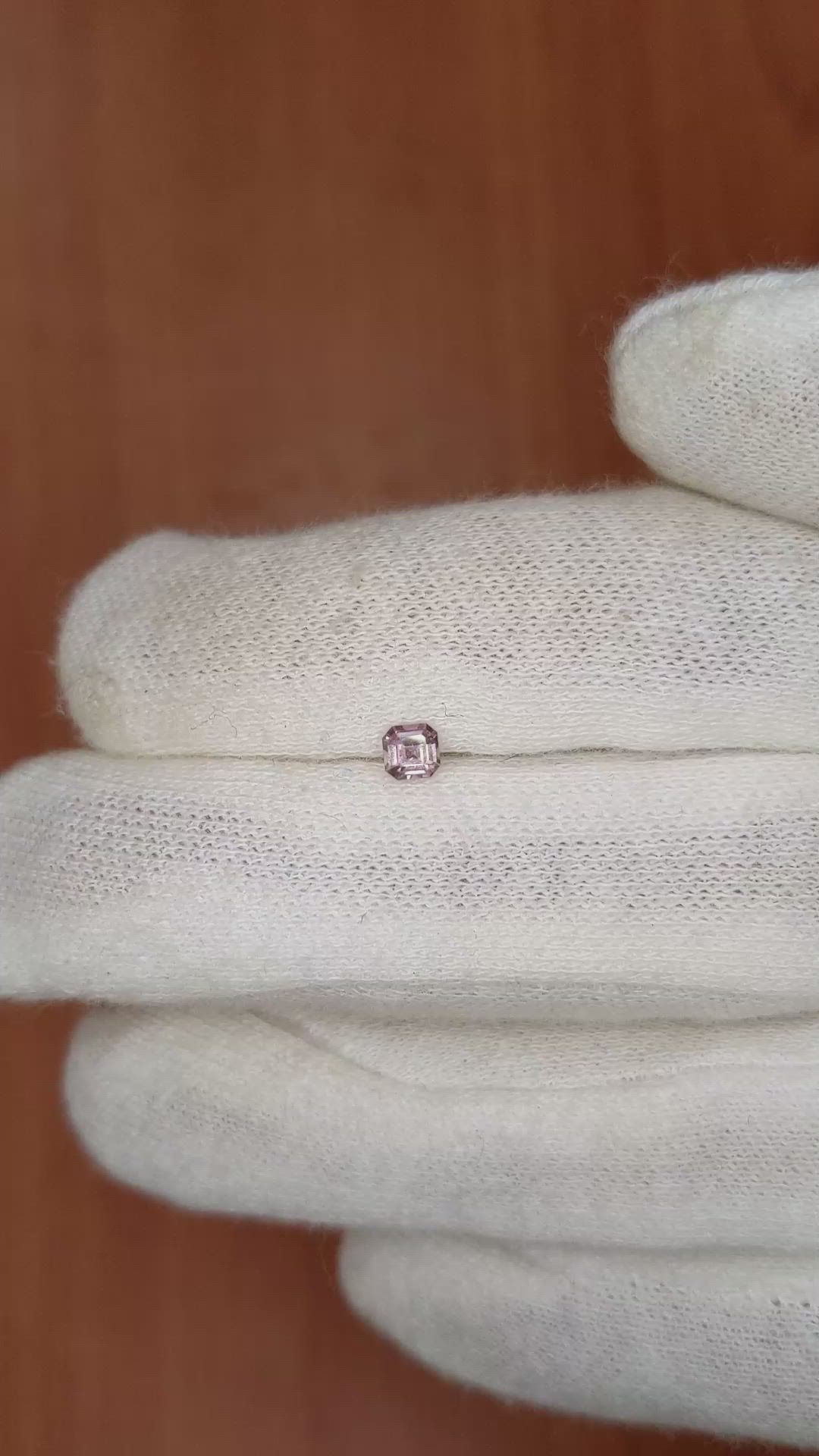 0.23 Ct. Pink Sapphire from Ceylon (Sri Lanka) Size Video