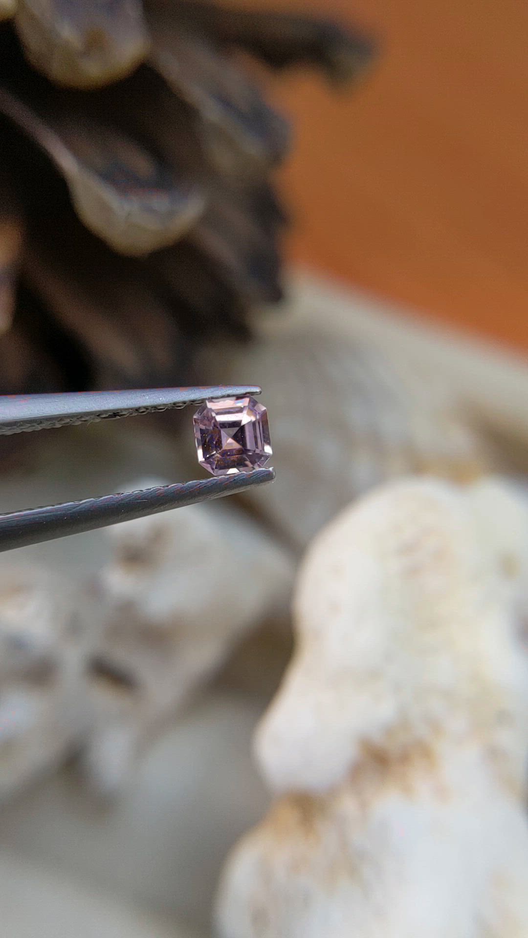 0.23 Ct. Pink Sapphire from Ceylon (Sri Lanka) Size Video