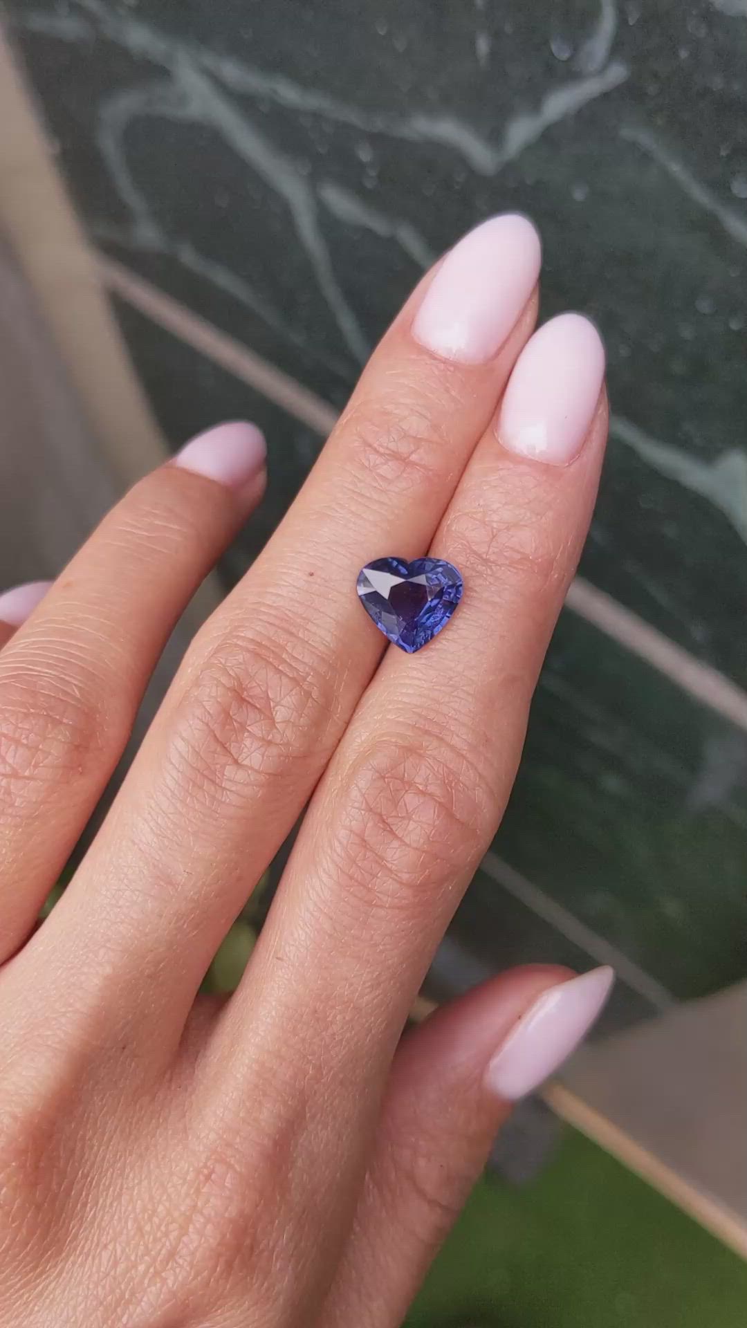 3.53 Ct. Purple Sapphire from Madagascar Size Video