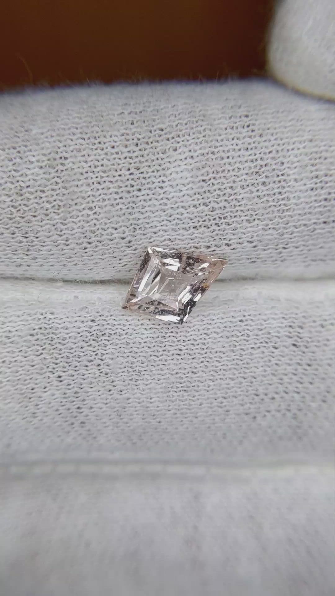 1.56 Ct. Peach Sapphire from Ceylon (Sri Lanka) Size Video