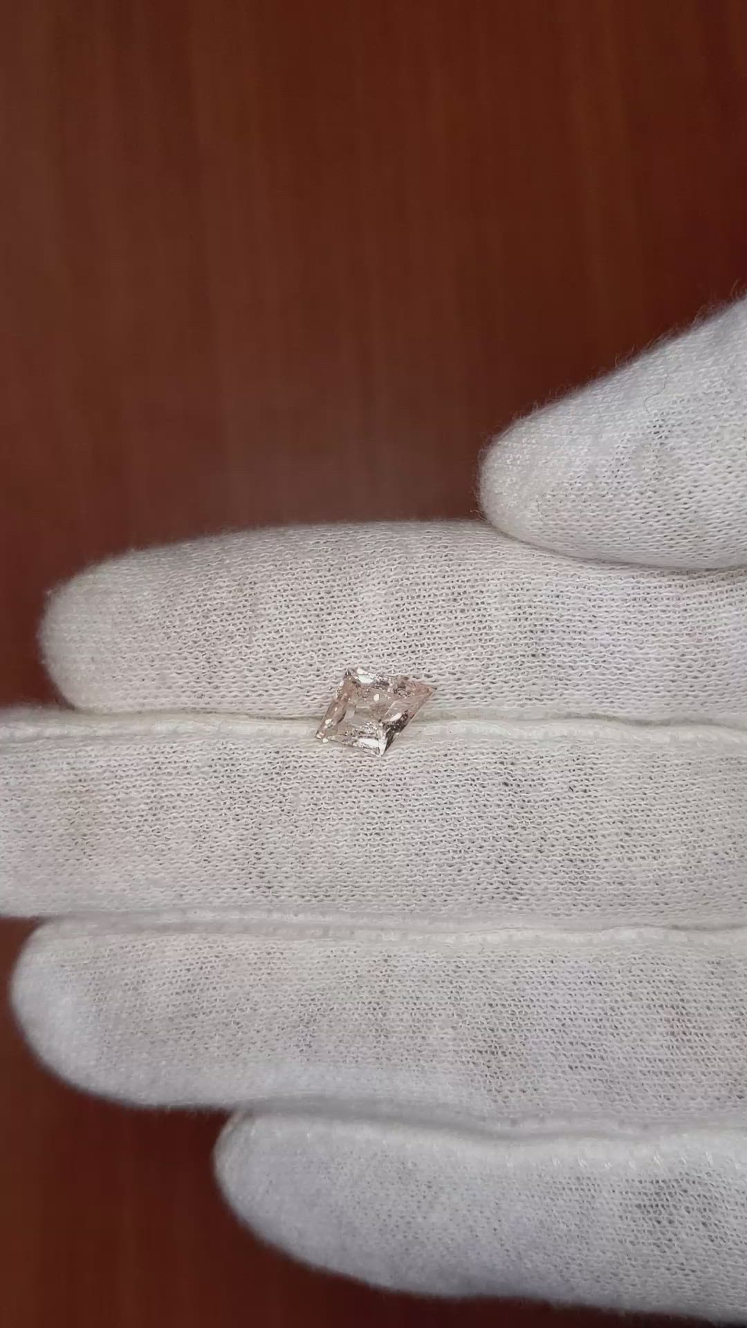 1.56 Ct. Peach Sapphire from Ceylon (Sri Lanka) Size Video