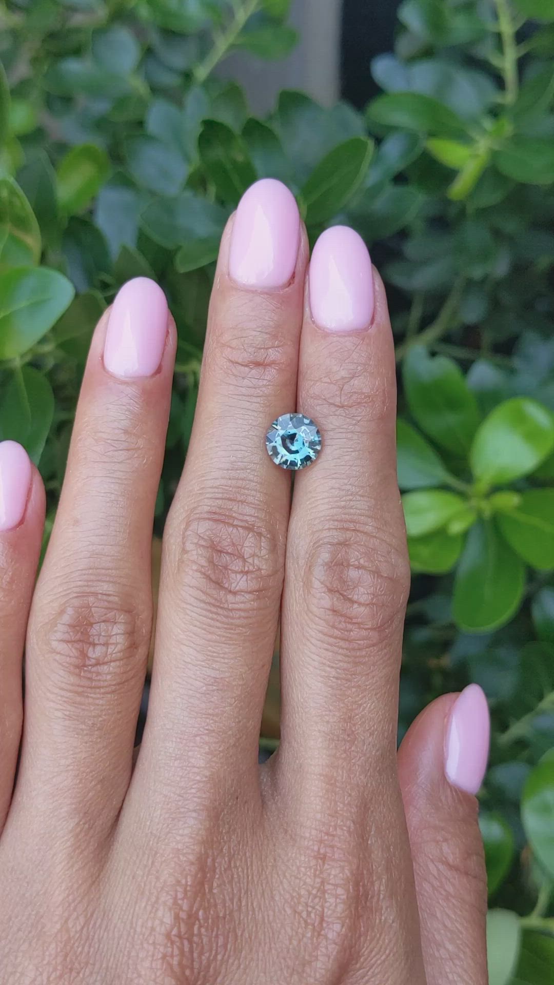 2.05 Ct. Bluish Green Sapphire from Ceylon (Sri Lanka) Size Video