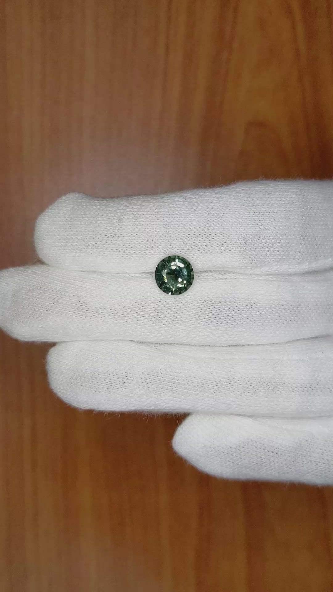 2.05 Ct. Bluish Green Sapphire from Ceylon (Sri Lanka) Size Video