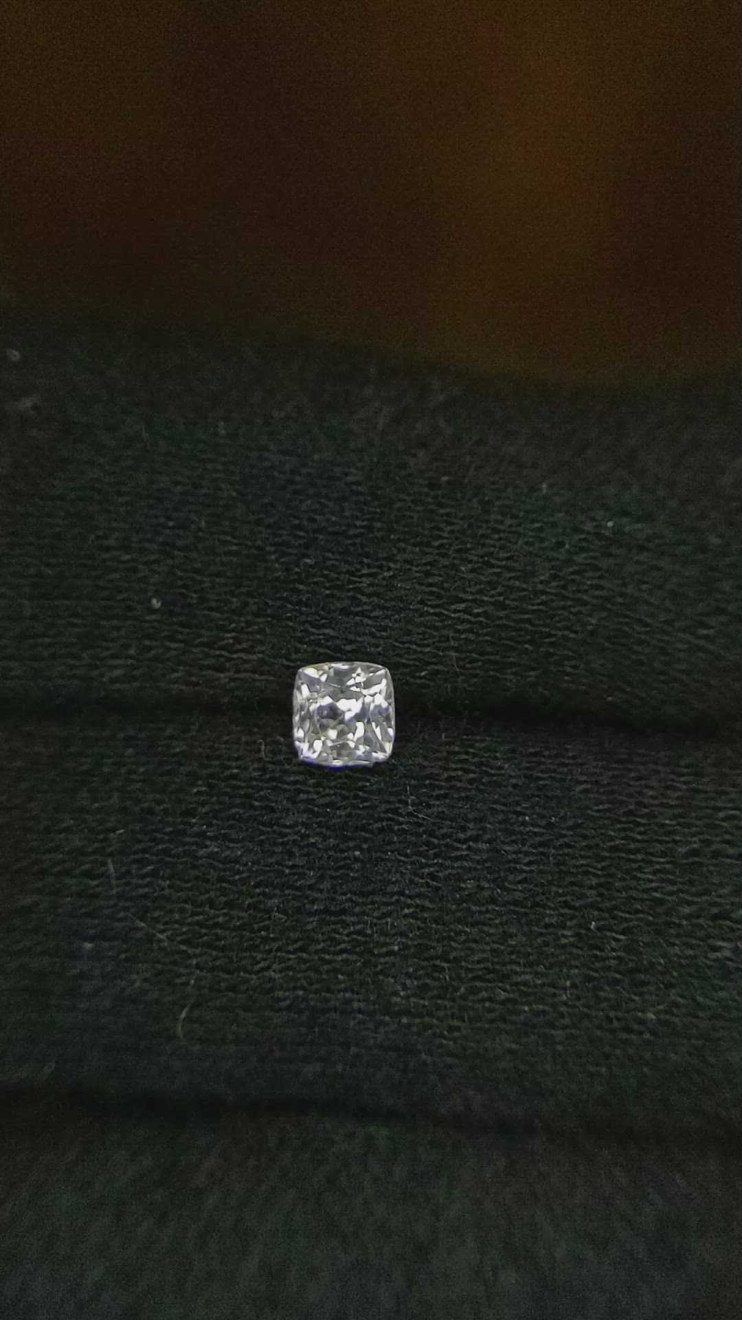 0.46 Ct. Peach Sapphire from Ceylon (Sri Lanka) Size Video