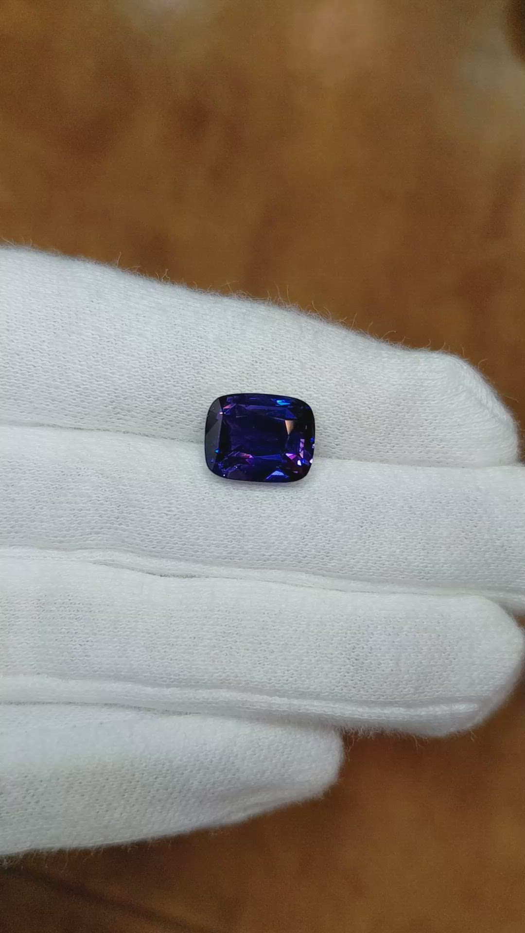 6.27 Ct. Color Change Sapphire from Ceylon (Sri Lanka) Size Video