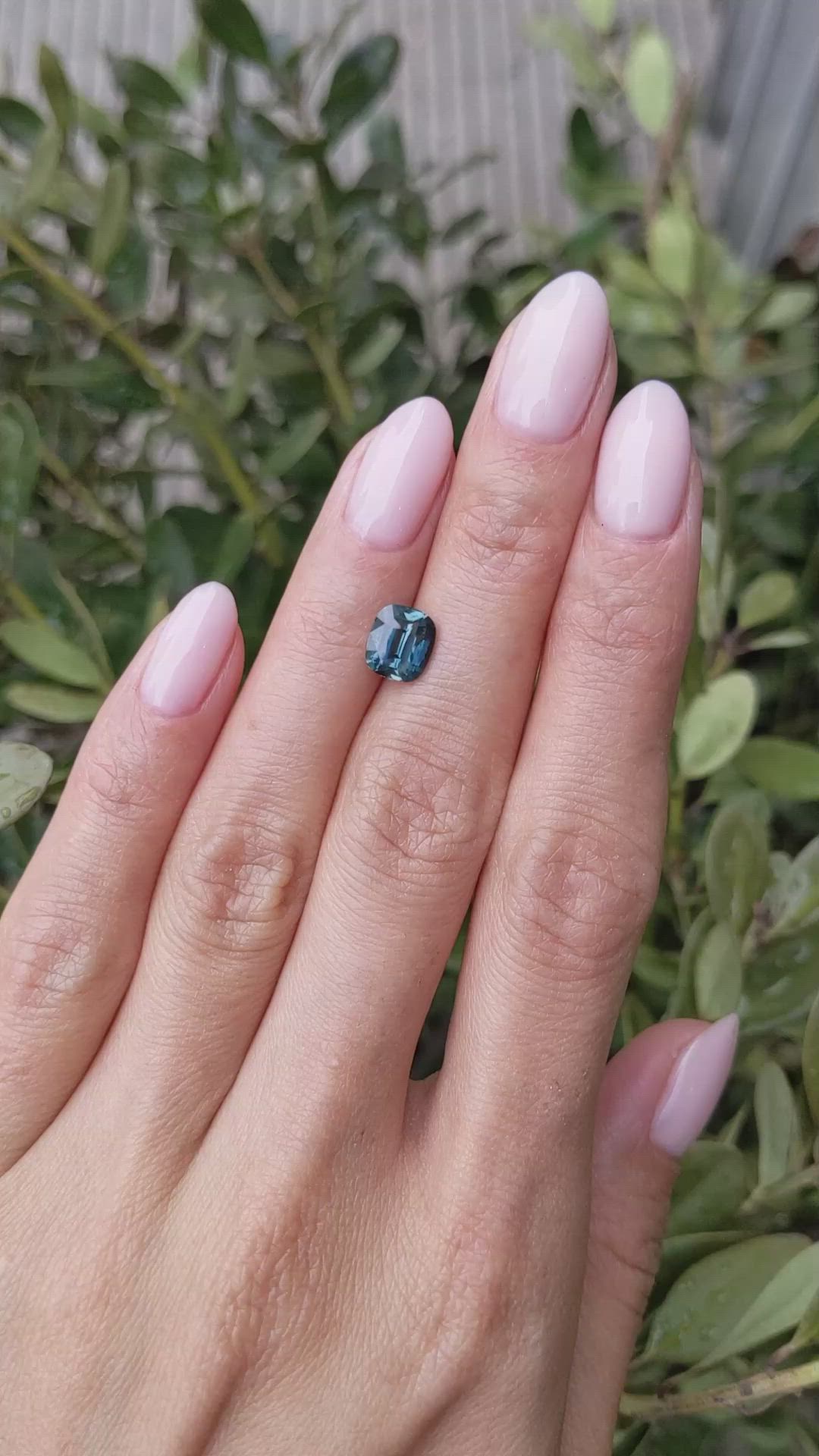 2.02 Ct. Greenish Blue Sapphire from Ceylon (Sri Lanka) Size Video