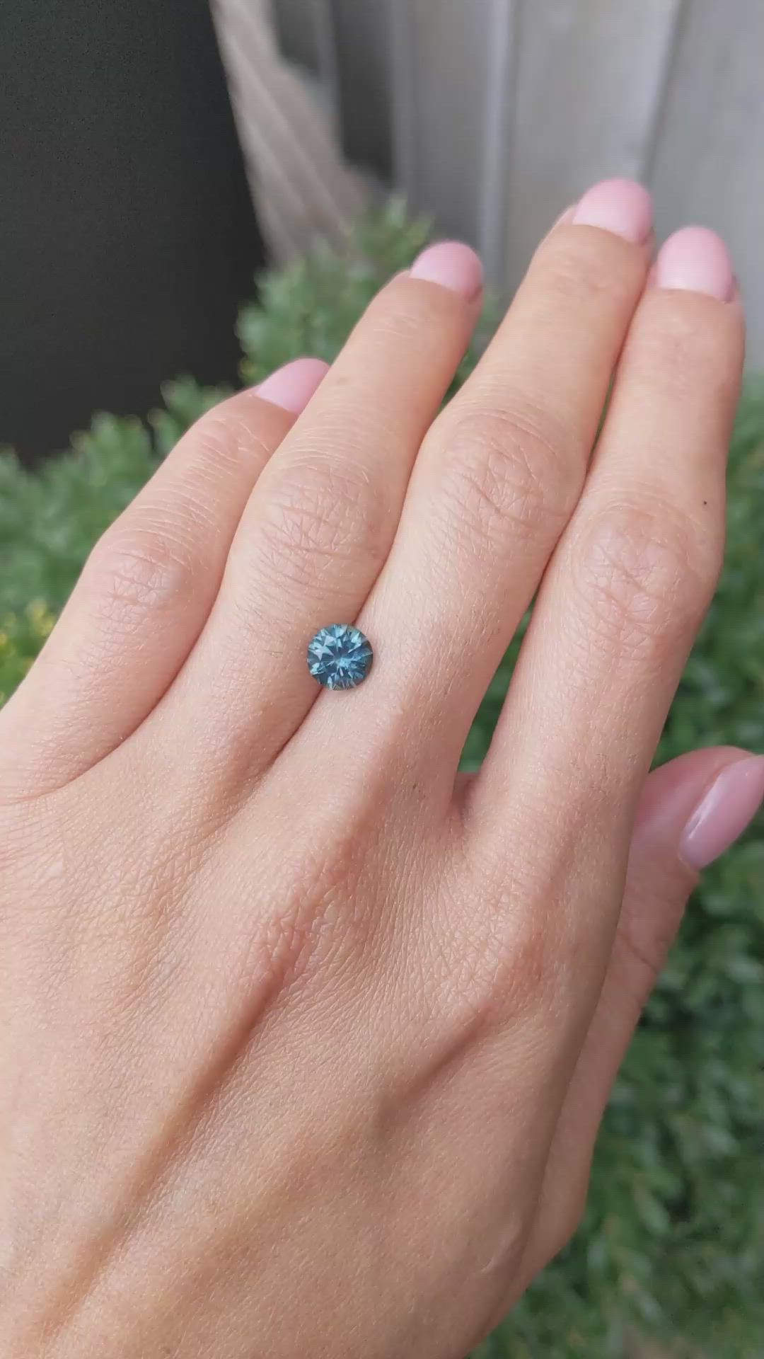 1.47 Ct. Bluish Green Sapphire from Montana Size Video