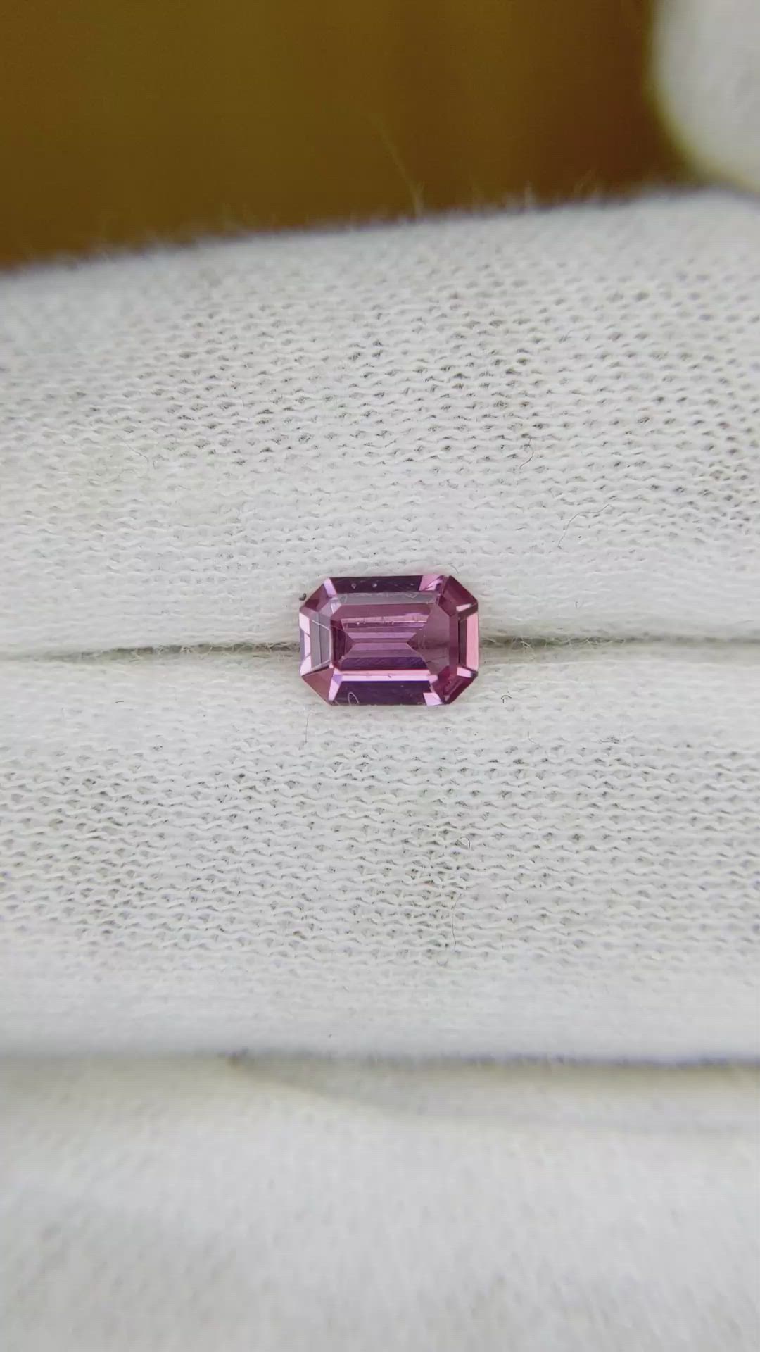 0.87 Ct. Pinkish Purple Sapphire from Ceylon (Sri Lanka) Size Video
