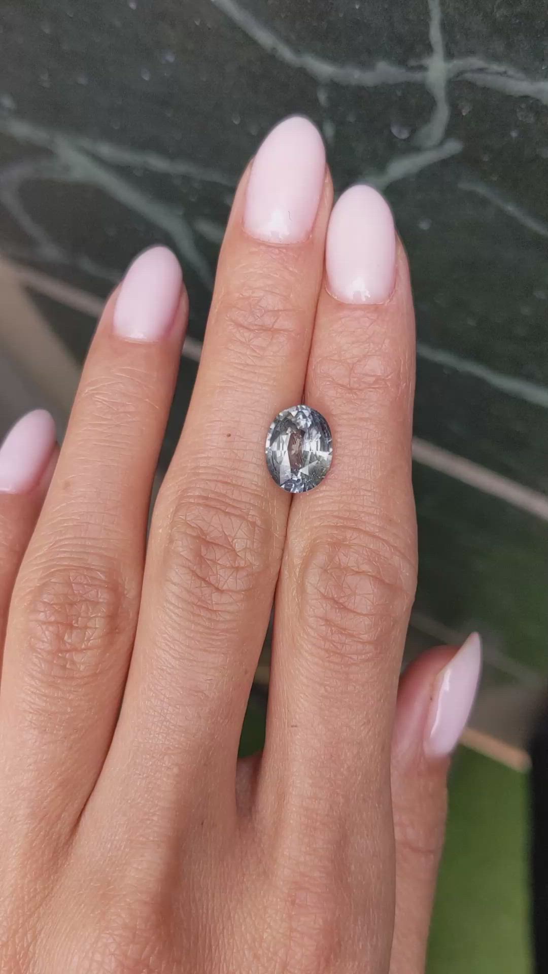 3.77 Ct. Color Change Sapphire from Ceylon (Sri Lanka) Size Video