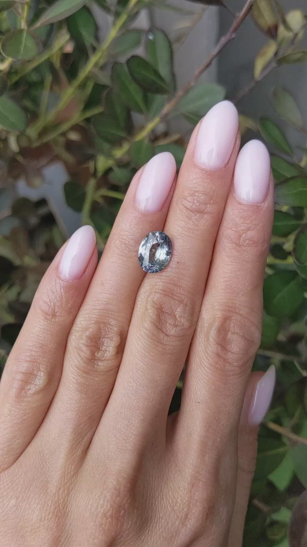 3.77 Ct. Color Change Sapphire from Ceylon (Sri Lanka) Size Video