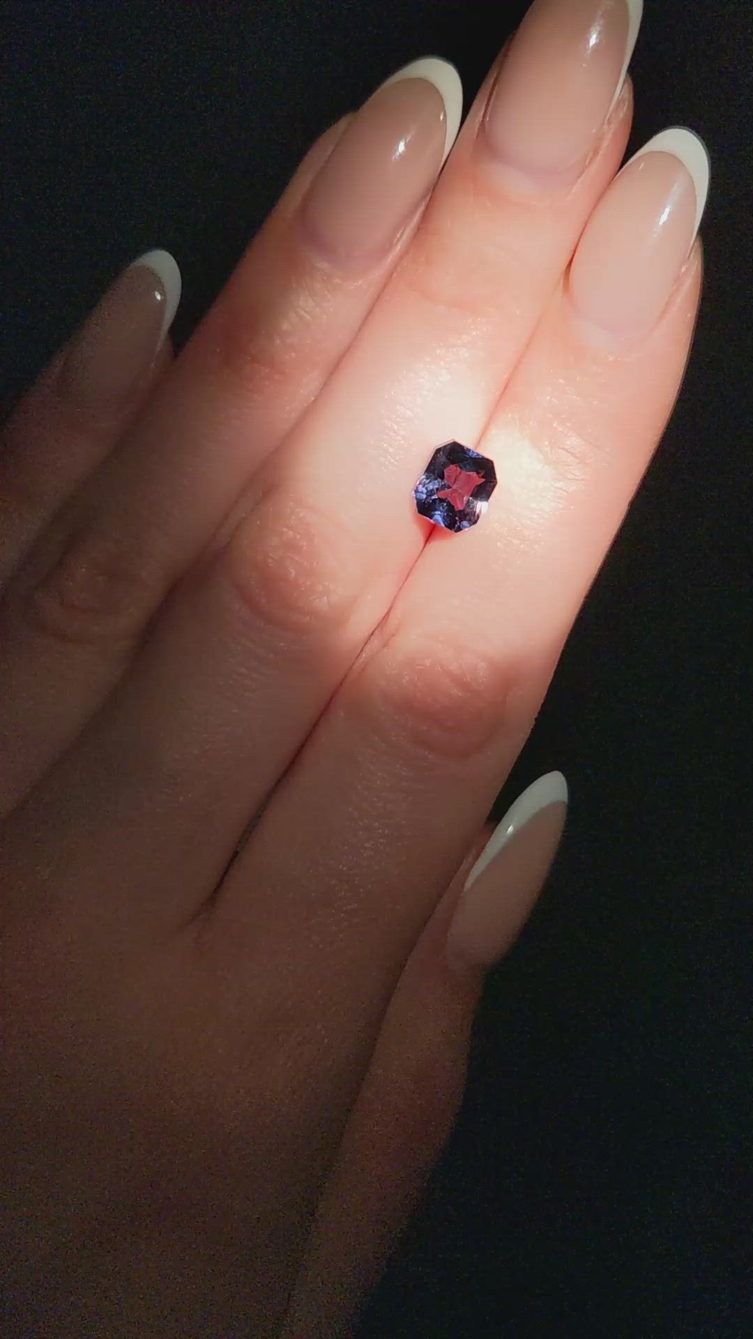 2.97 Ct. Color Change Sapphire from Ceylon (Sri Lanka) Size Video