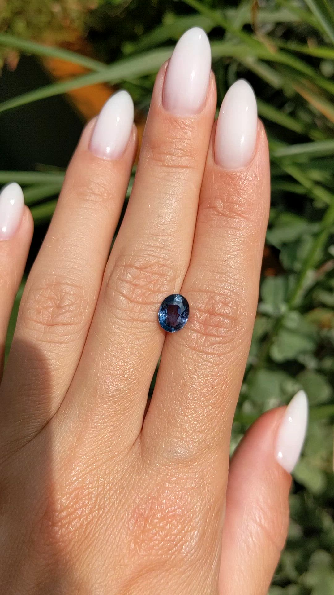 1.52 Ct. Greenish Blue Sapphire from Ceylon (Sri Lanka) Size Video