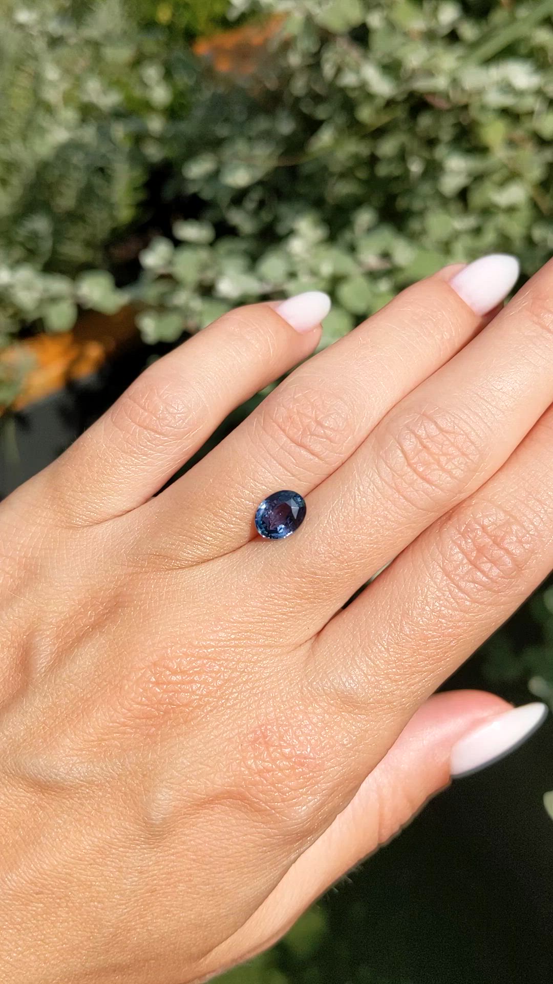 1.52 Ct. Greenish Blue Sapphire from Ceylon (Sri Lanka) Size Video