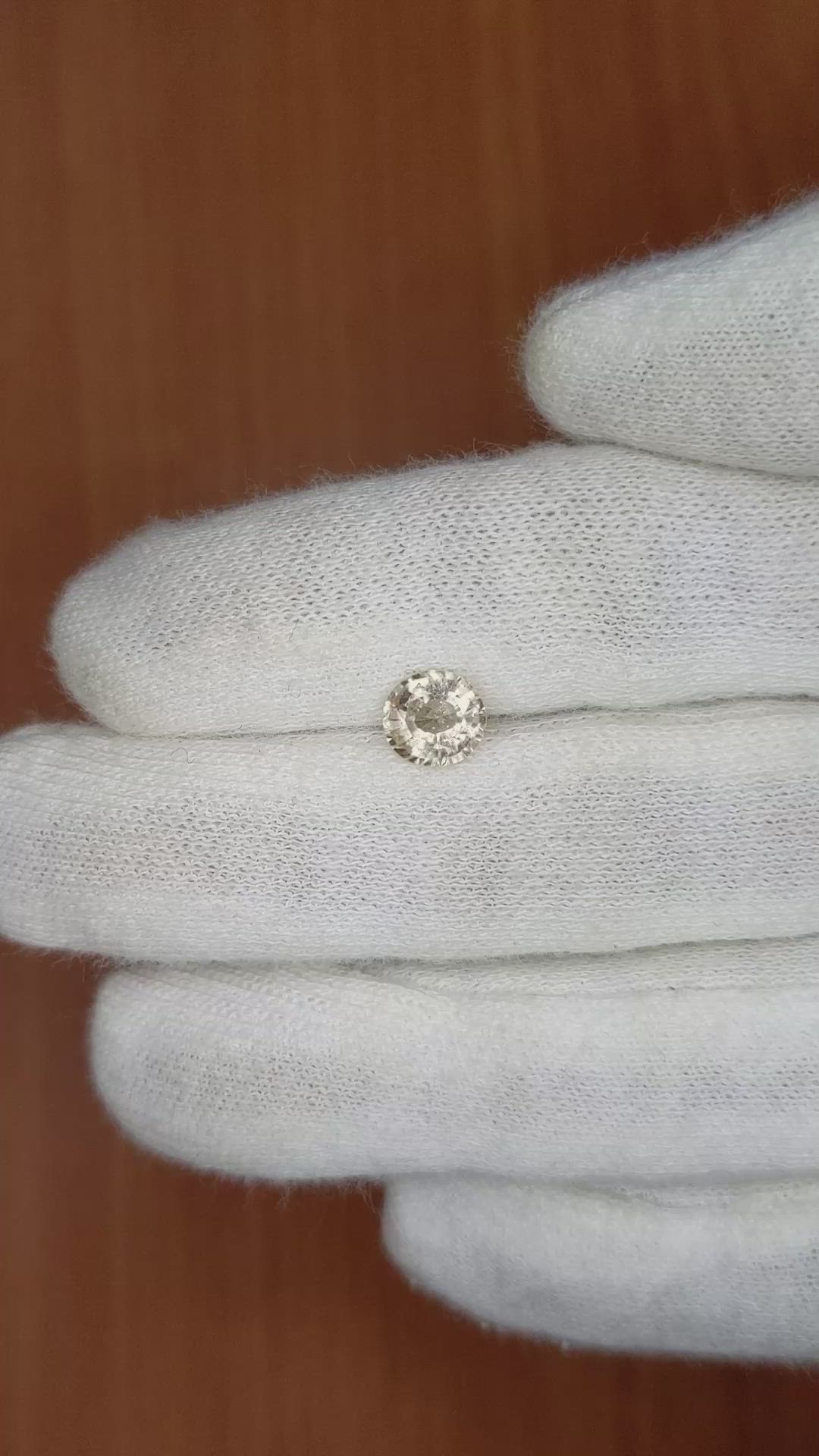 1.17 Ct. Peach Sapphire from Ceylon (Sri Lanka) Size Video