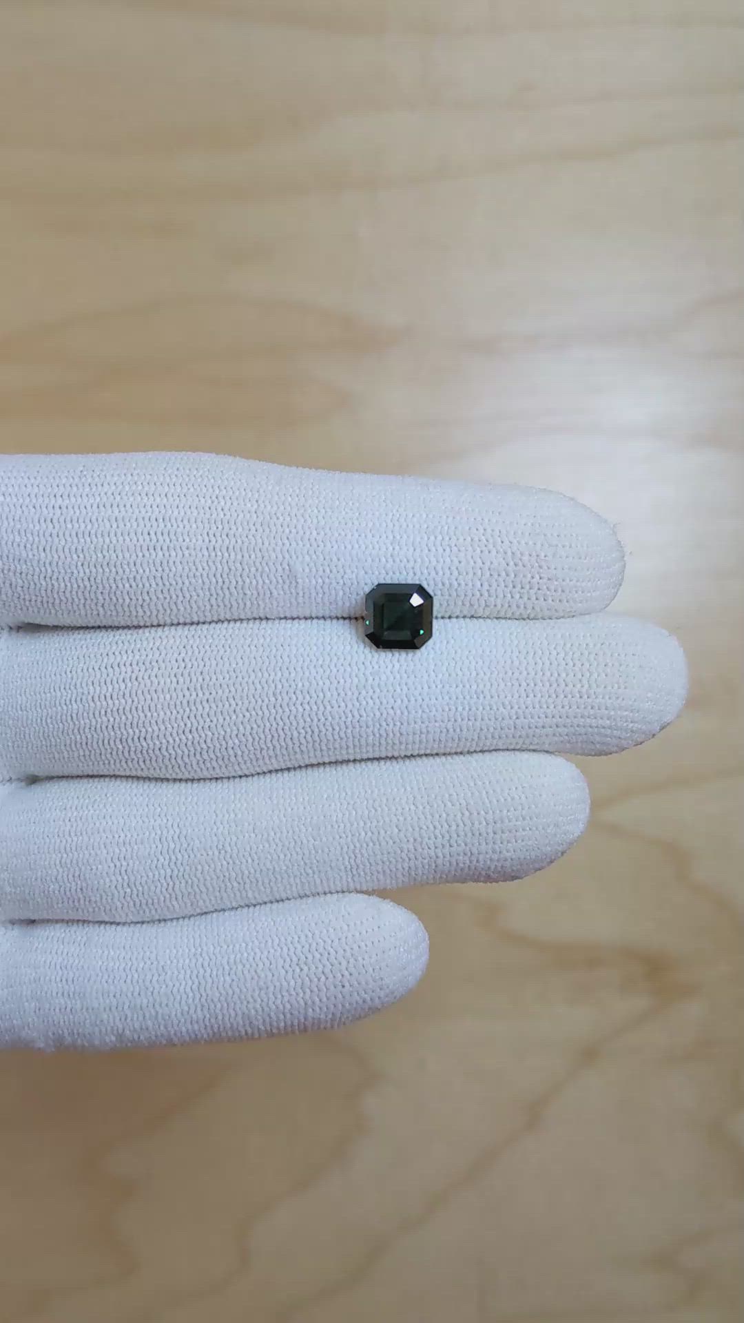 2.11 Ct. Bluish Green Sapphire from Ceylon (Sri Lanka) Size Video