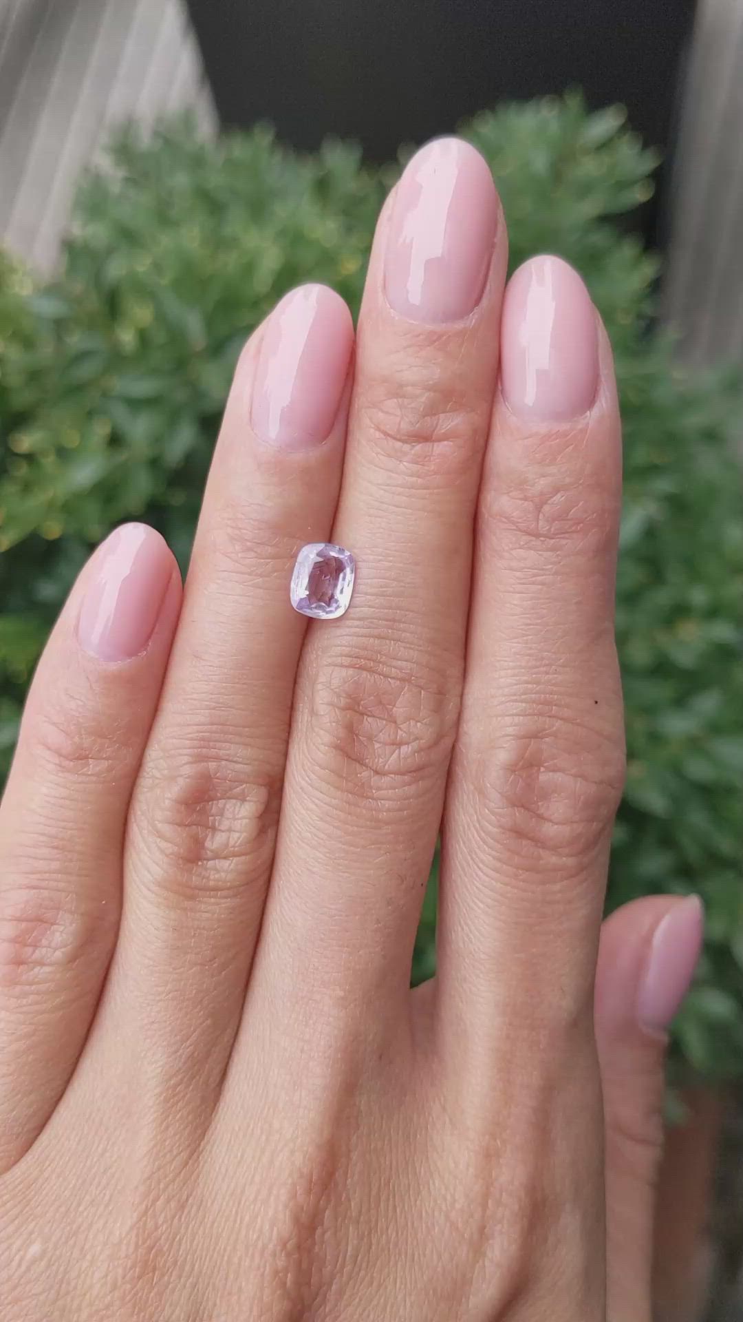 1.10 Ct. Purple Sapphire from Ceylon (Sri Lanka) Size Video