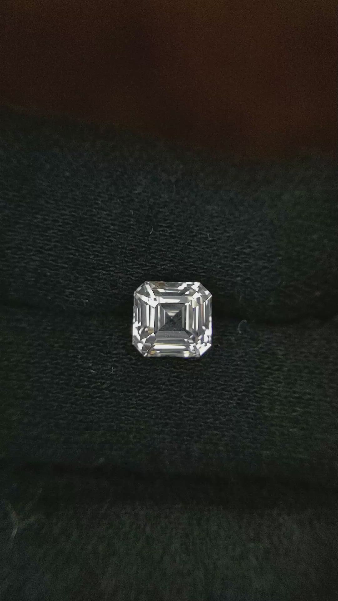 2.07 Ct. White Sapphire from Ceylon (Sri Lanka) Size Video