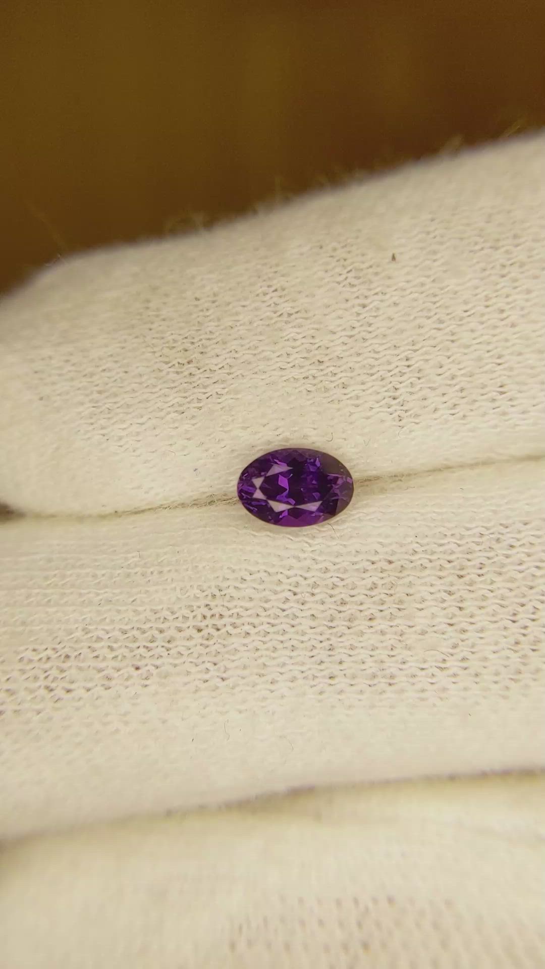 0.63 Ct. Color Change Sapphire from Ceylon (Sri Lanka) Size Video