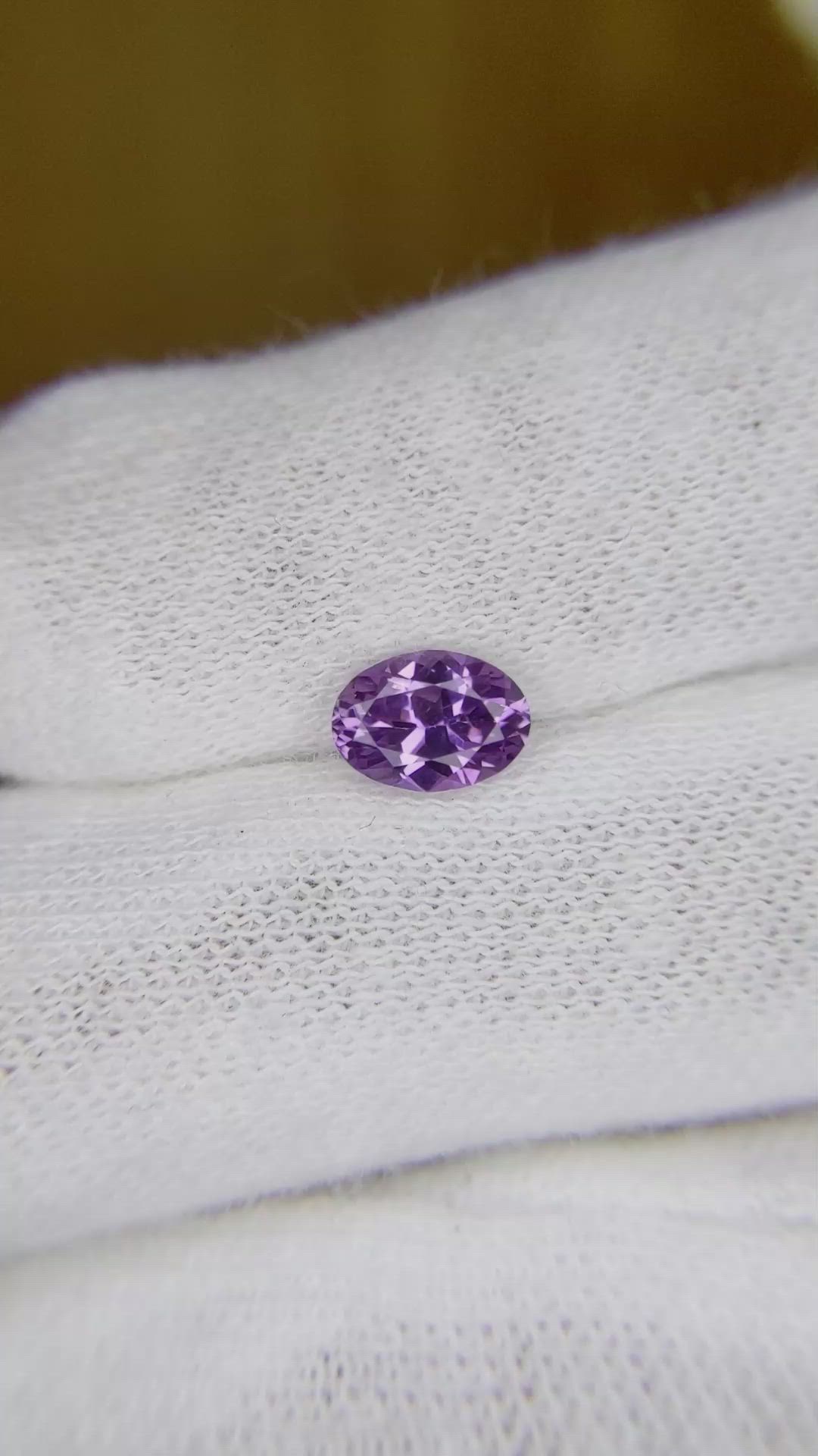 0.86 Ct. Purple Sapphire from Ceylon (Sri Lanka) Size Video