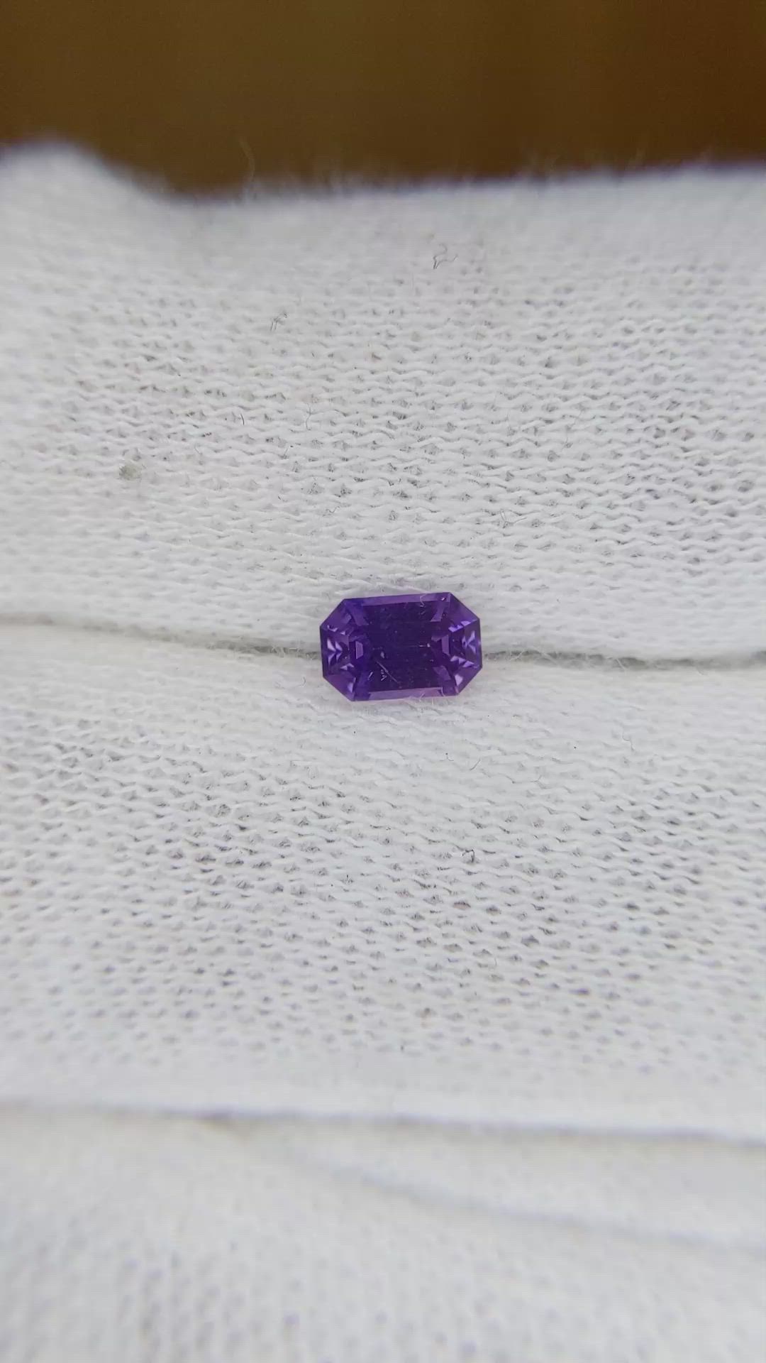 0.47 Ct. Purple Sapphire from Ceylon (Sri Lanka) Size Video