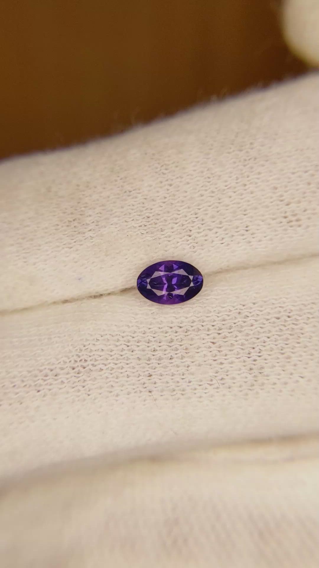 0.57 Ct. Color Change Sapphire from Ceylon (Sri Lanka) Size Video