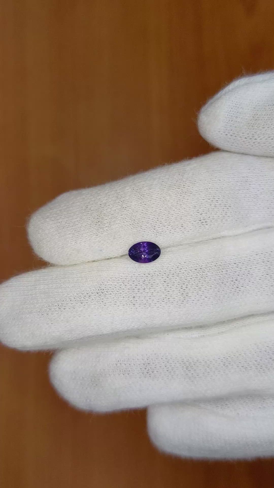 0.57 Ct. Color Change Sapphire from Ceylon (Sri Lanka) Size Video