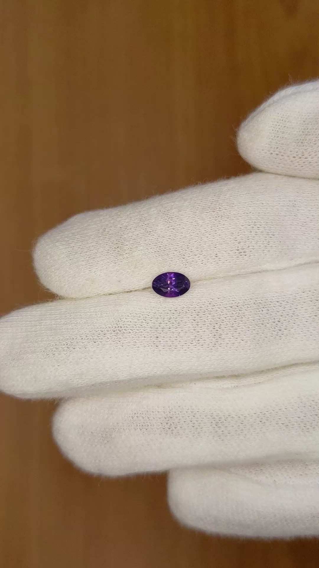 0.57 Ct. Color Change Sapphire from Ceylon (Sri Lanka) Size Video
