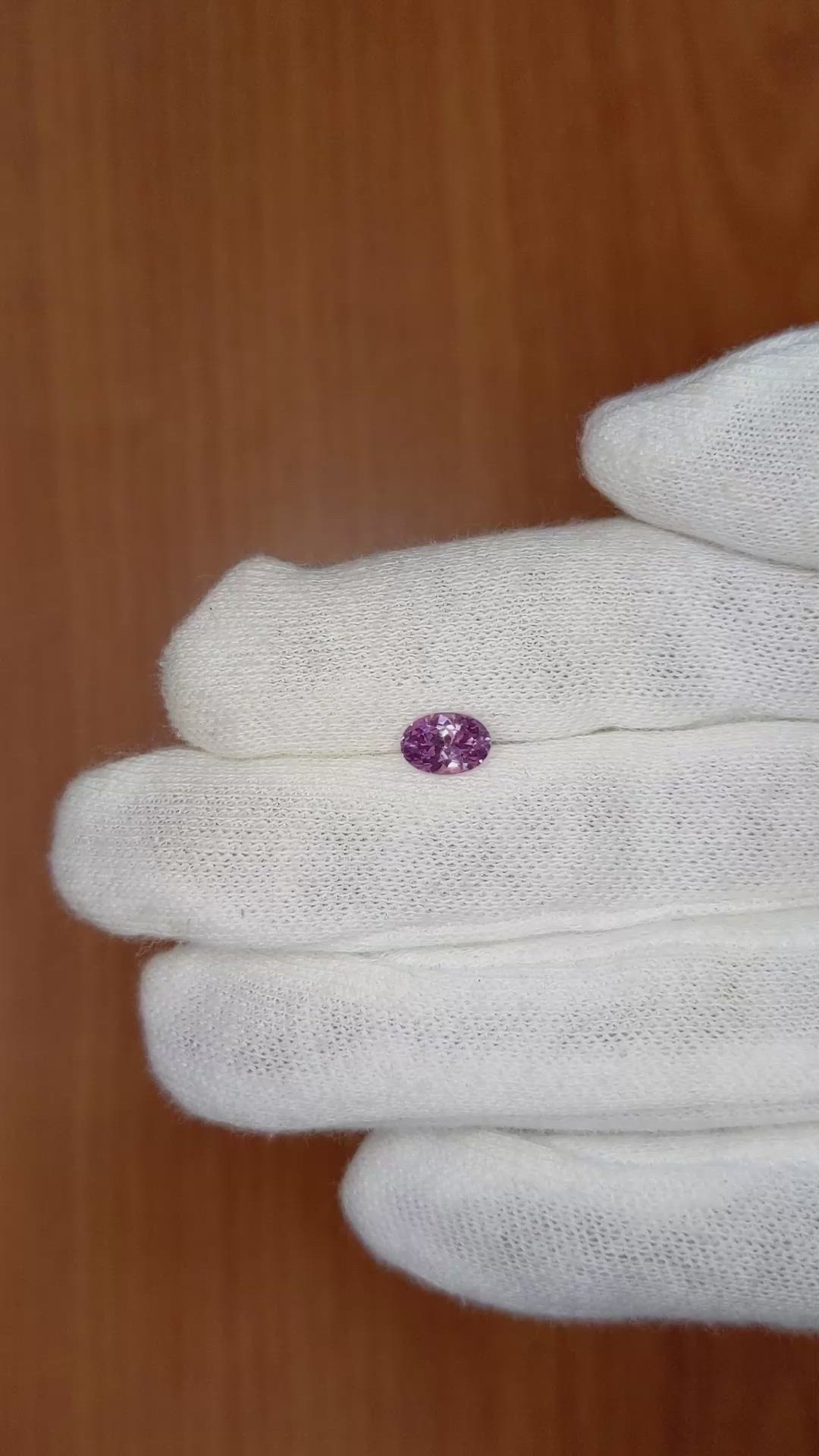 0.90 Ct. Purple Sapphire from Ceylon (Sri Lanka) Size Video