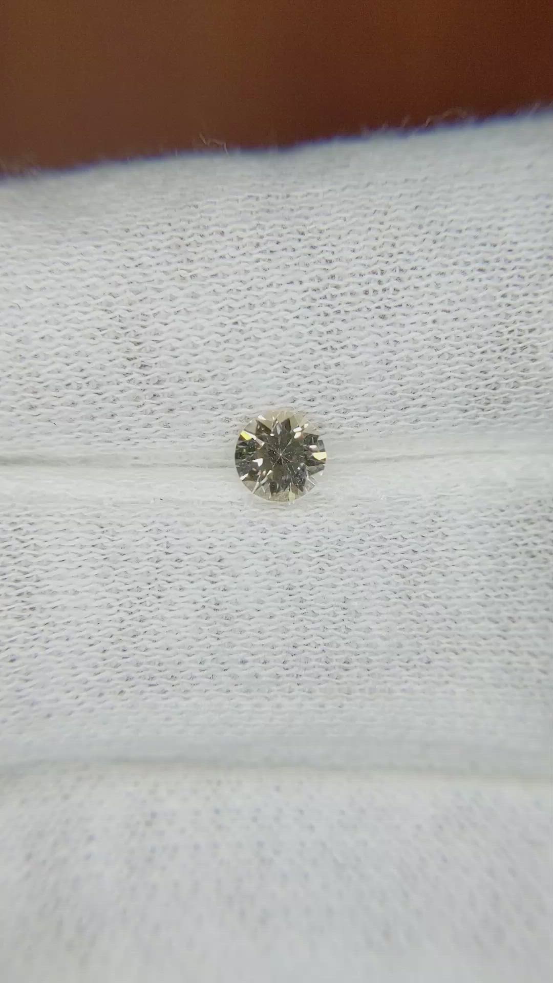 0.46 Ct. Peach Sapphire from Ceylon (Sri Lanka) Size Video