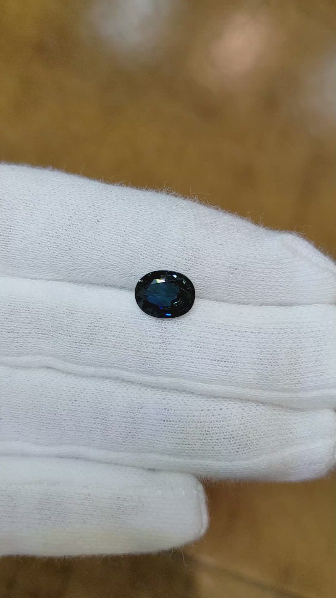 2.18 Ct. Bluish Green Sapphire from Ceylon (Sri Lanka) Size Video