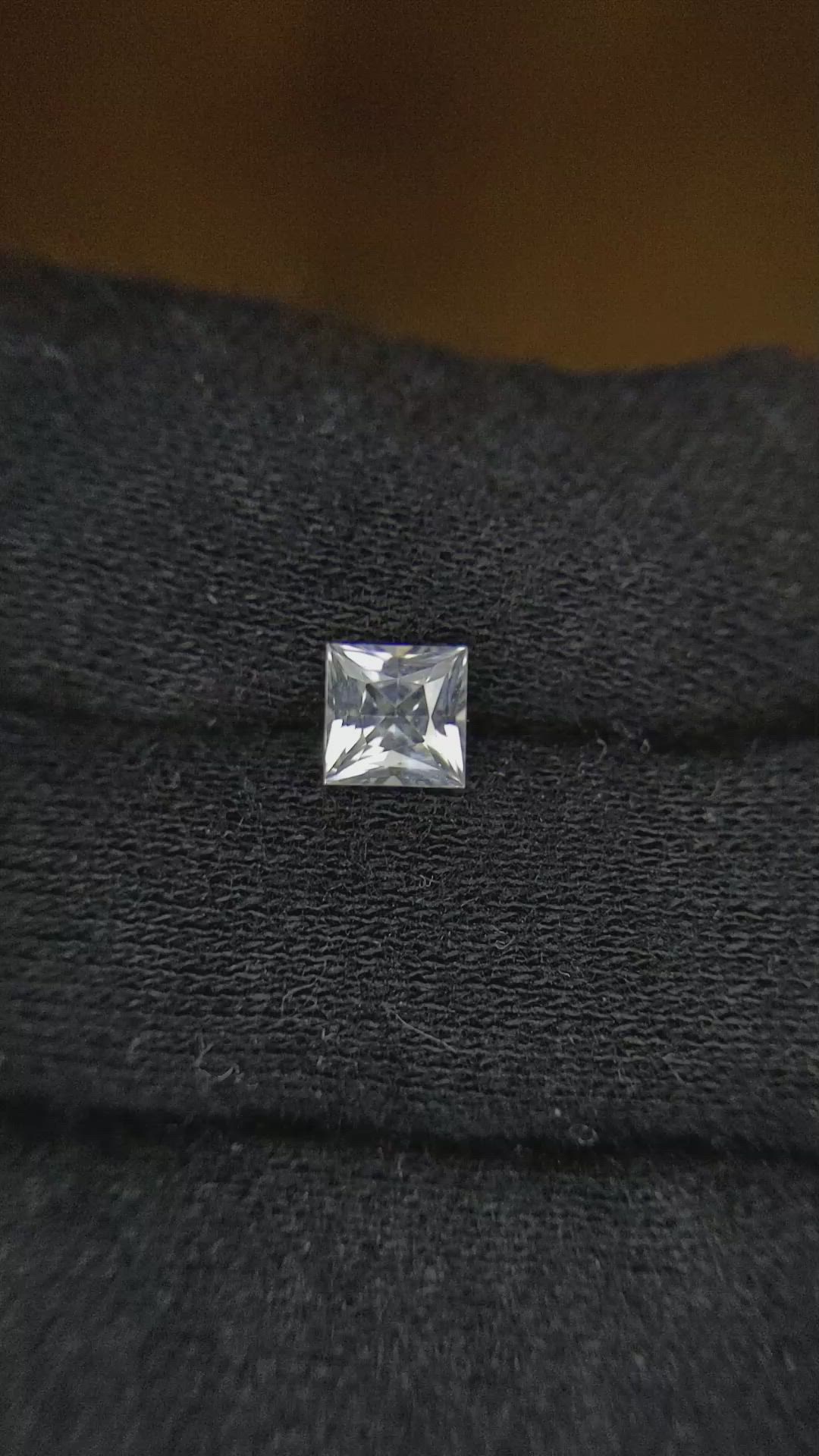0.76 Ct. White Sapphire from Ceylon (Sri Lanka) Size Video