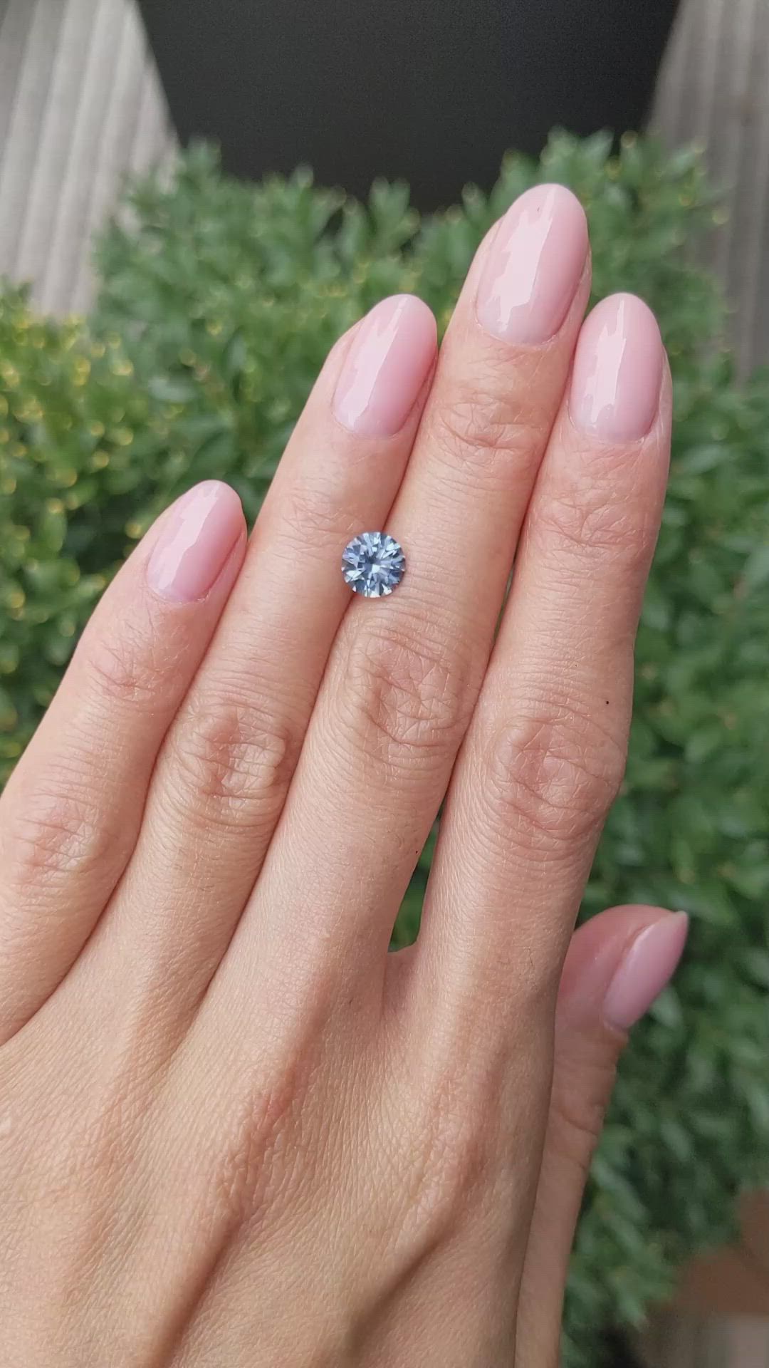 1.14 Ct. Purplish Blue Sapphire from Madagascar Size Video