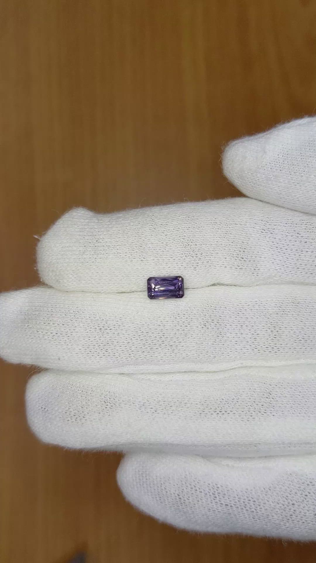 0.99 Ct. Purple Sapphire from Madagascar Size Video
