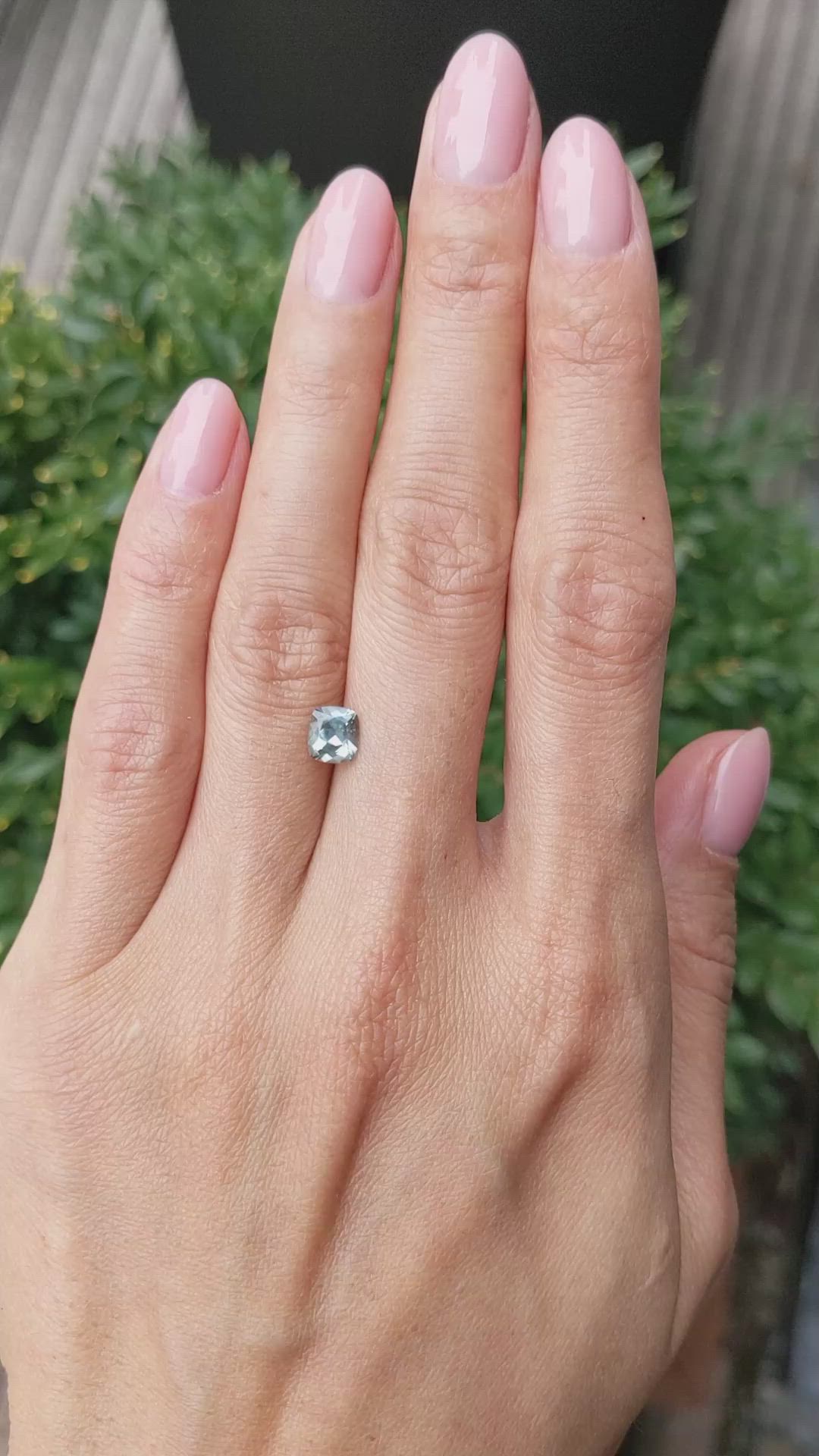 1.04 Ct. Green Sapphire from Montana Size Video